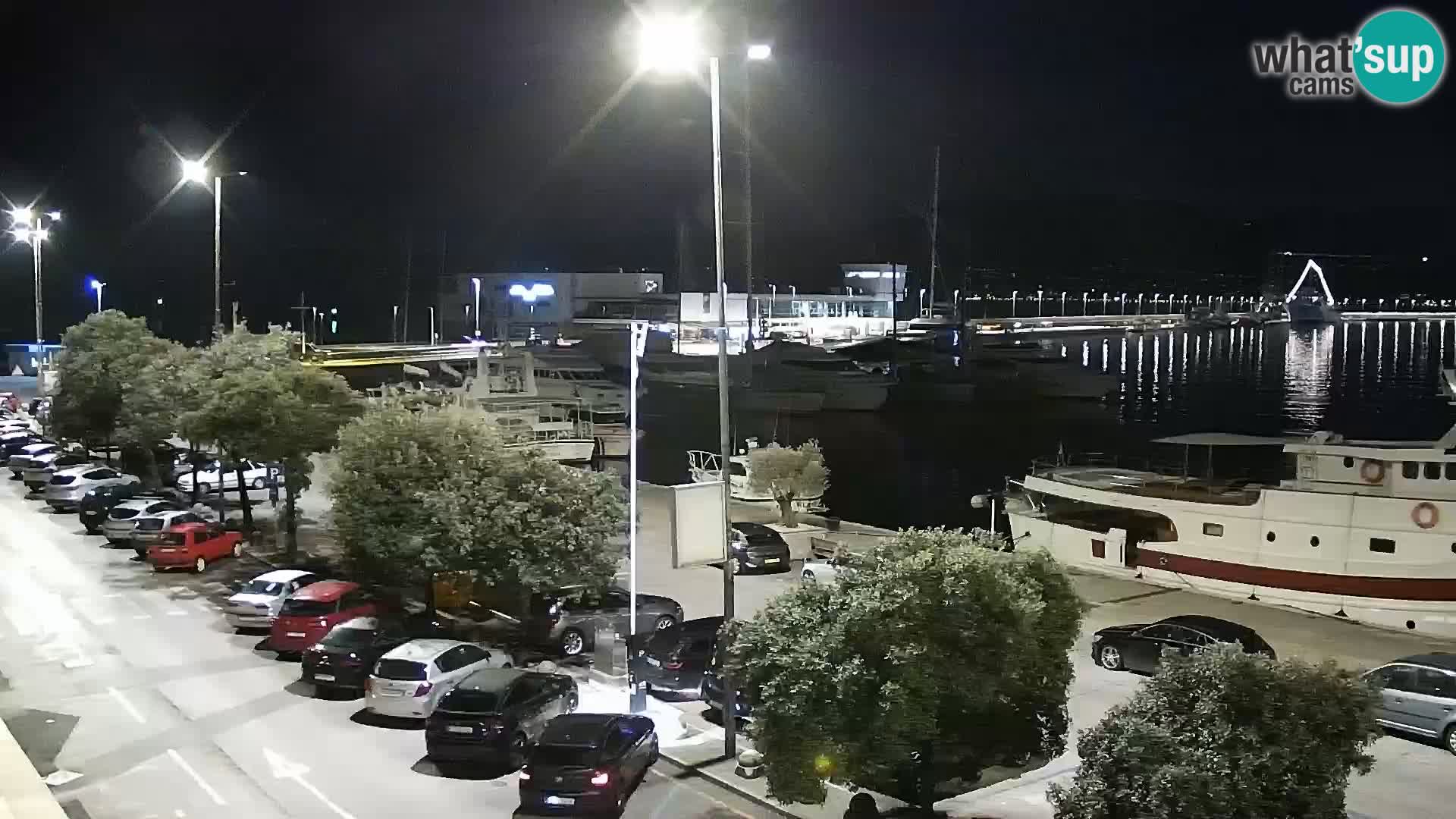 La Riva et Marina à Rijeka – Live Webcam Croatie