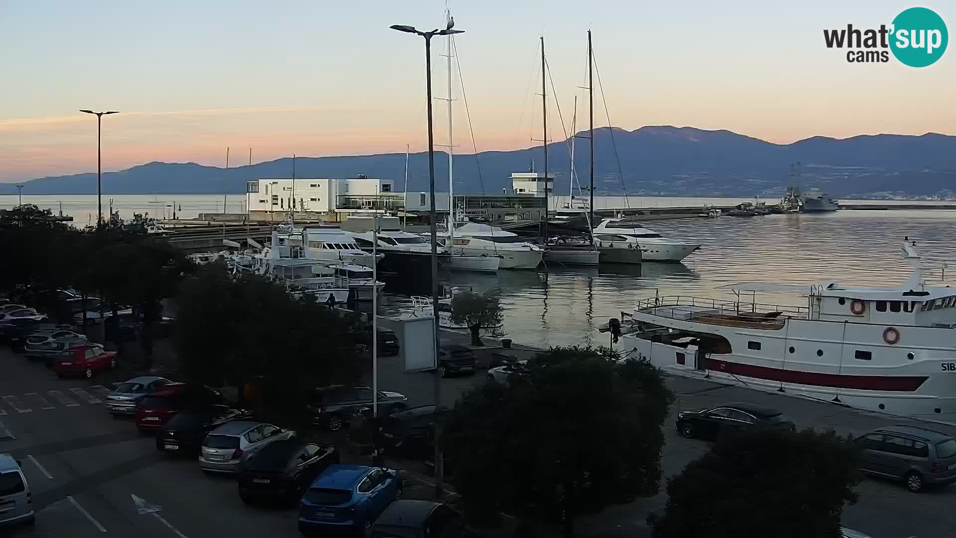 Die Riva und Marina in Rijeka – Live Webcam Kroatien