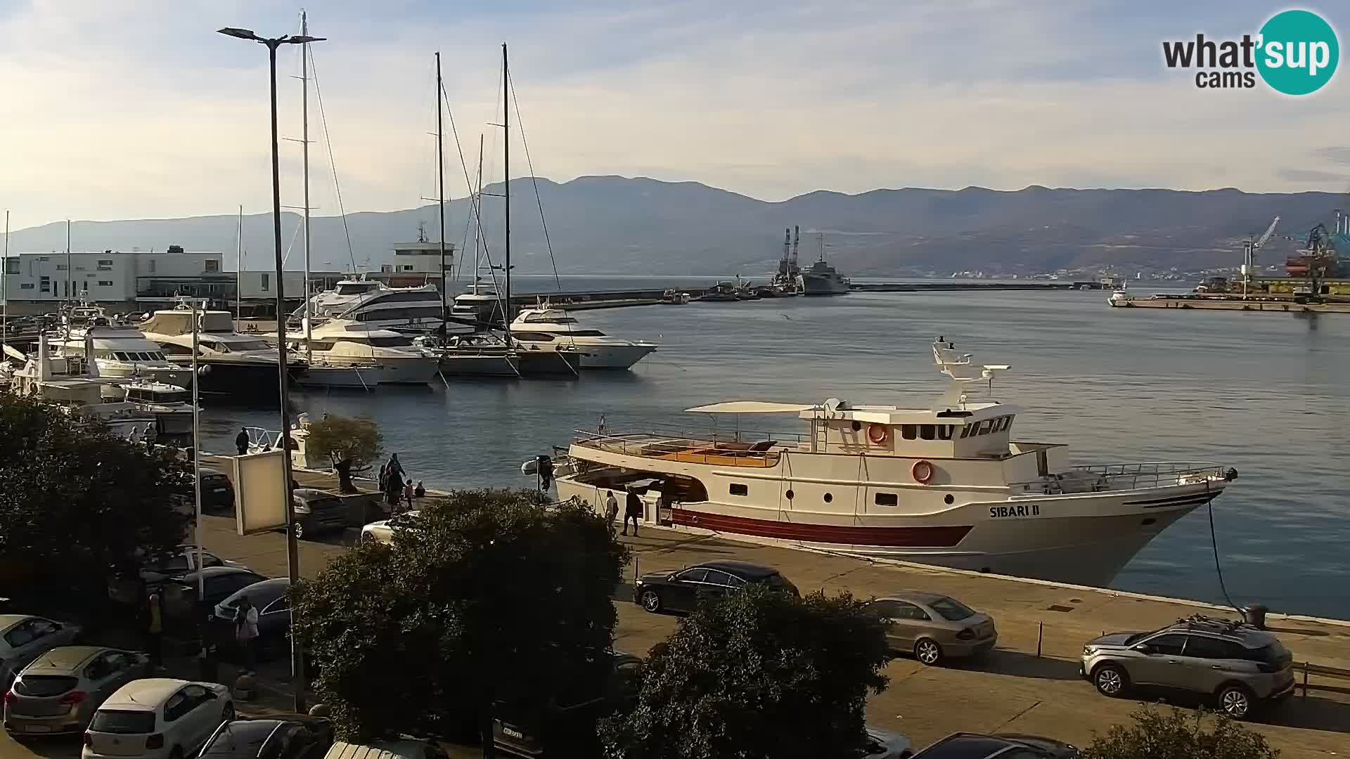 La Riva et Marina à Rijeka – Live Webcam Croatie