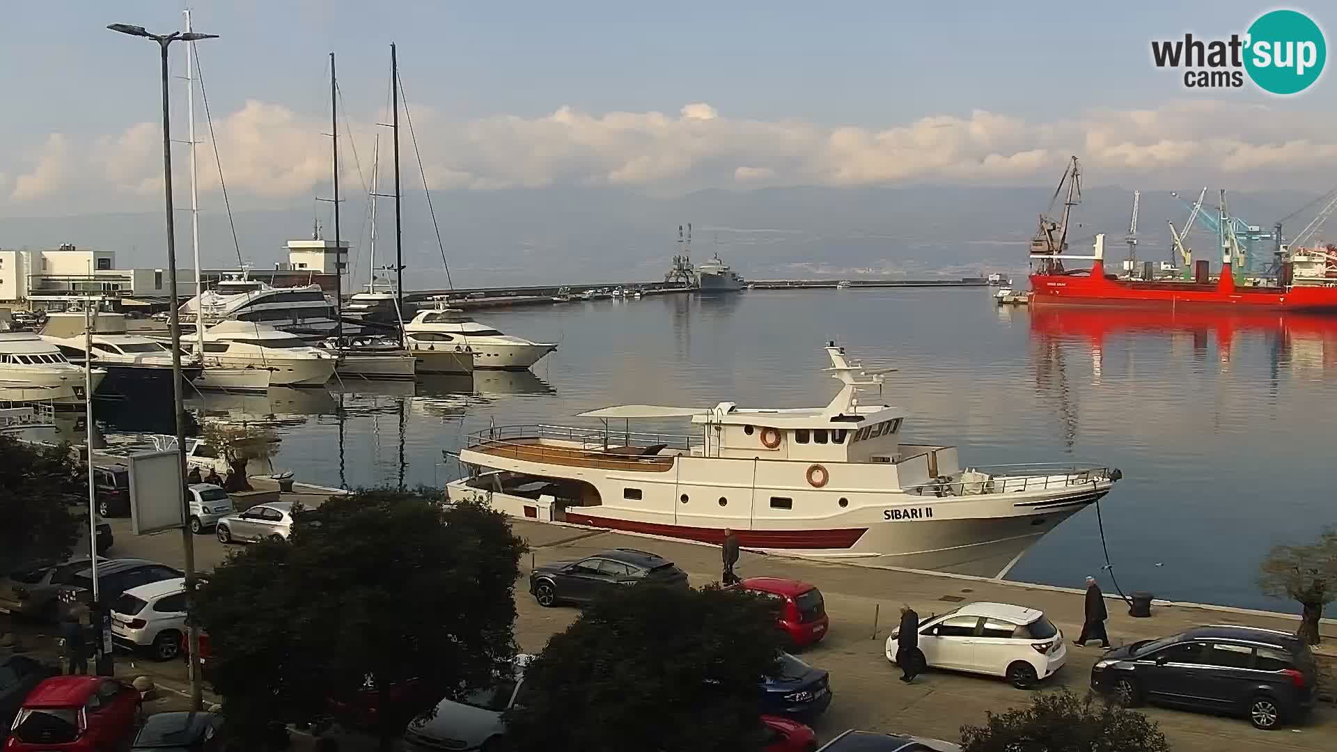 La Riva et Marina à Rijeka – Live Webcam Croatie
