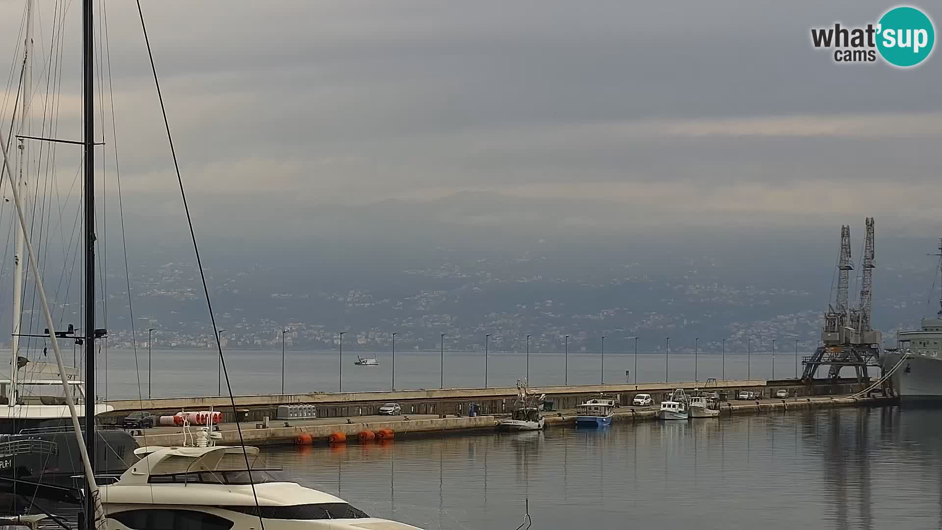 La Riva et Marina à Rijeka – Live Webcam Croatie