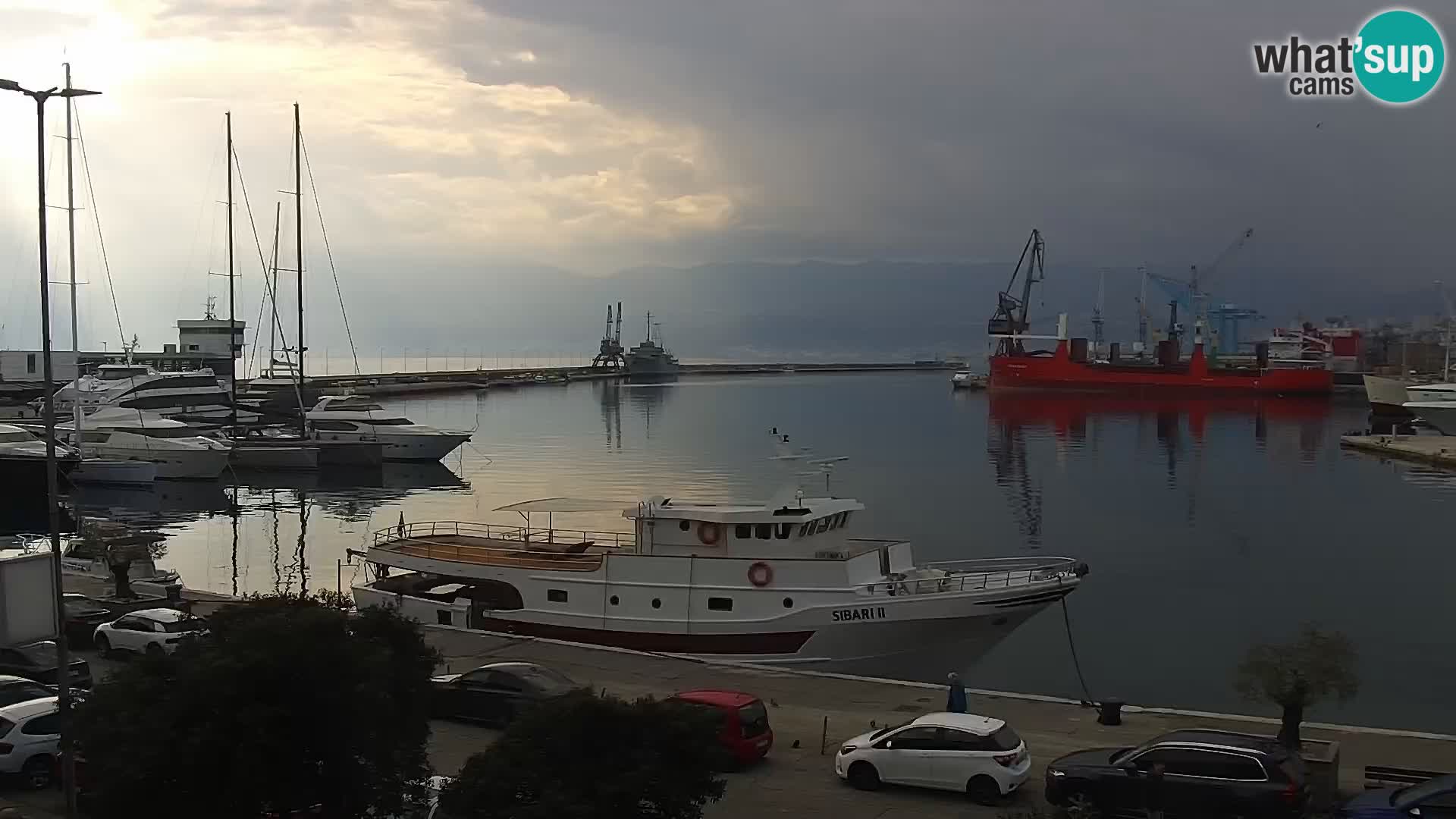 La Riva e la Marina a Rijeka (Fiume) – Live Webcam Croazia
