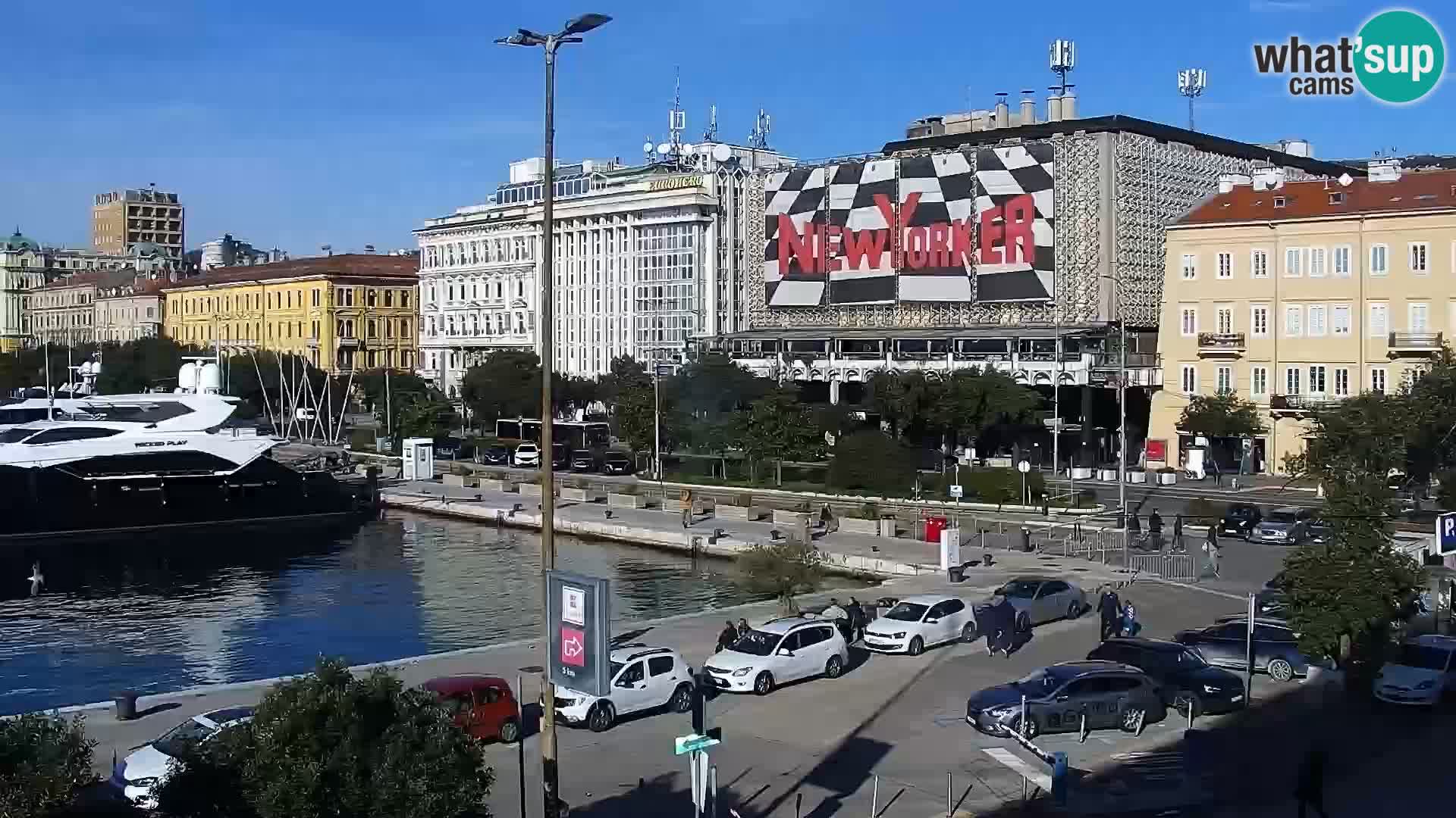 The Riva and Marina in Rijeka – Live Webcam Croatia