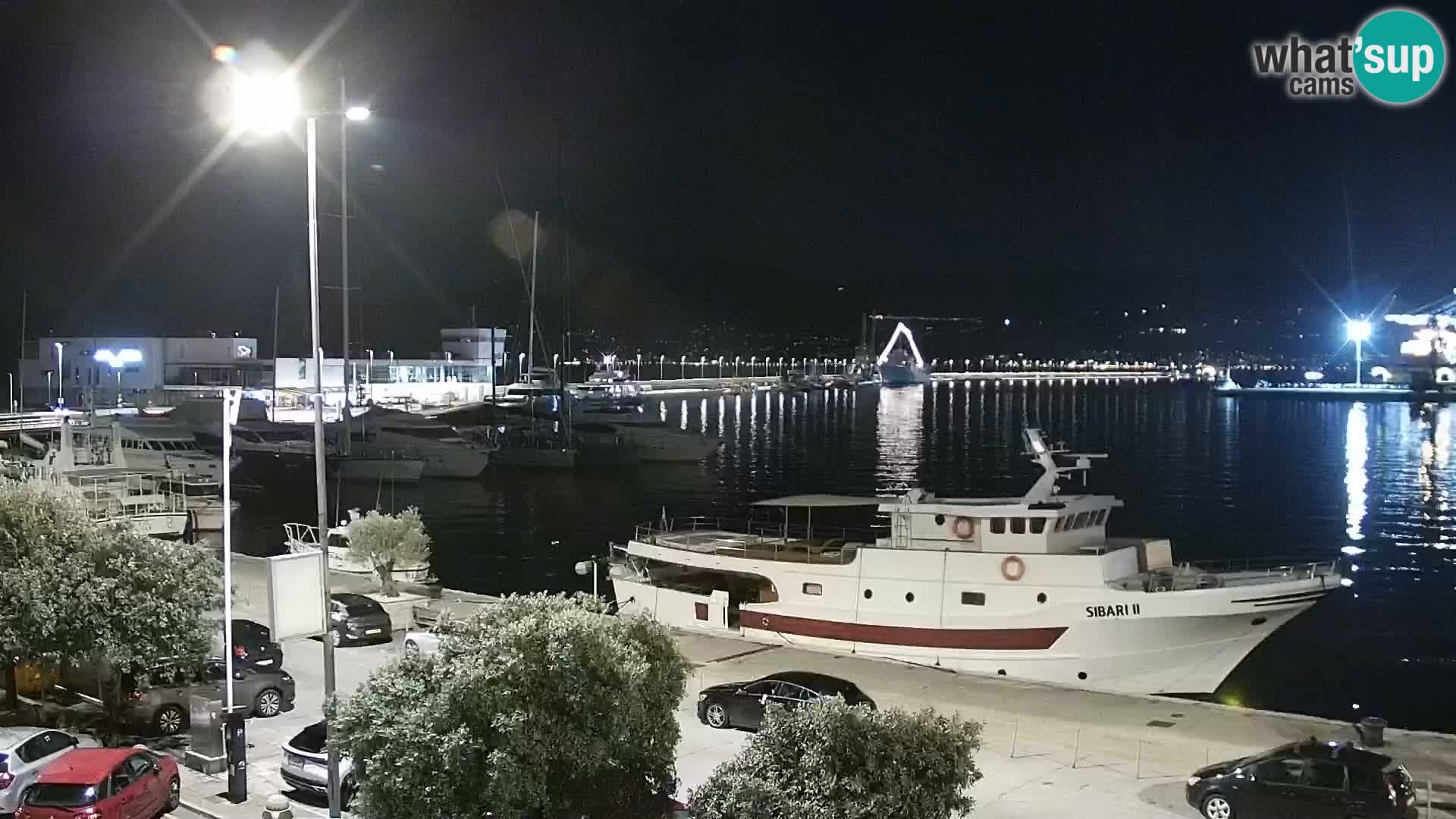 The Riva and Marina in Rijeka  – Live Webcam Croatia