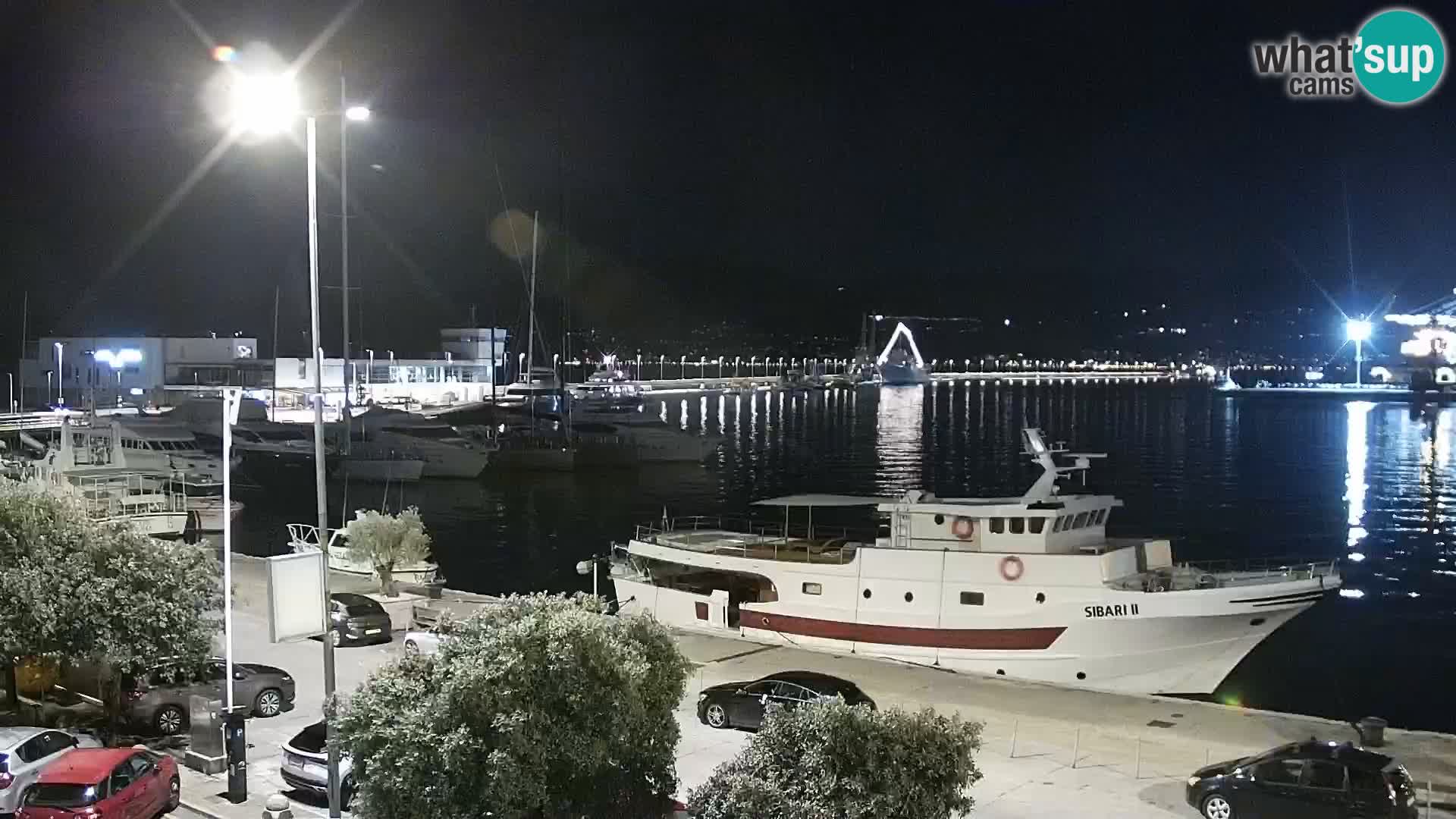 The Riva and Marina in Rijeka  – Live Webcam Croatia