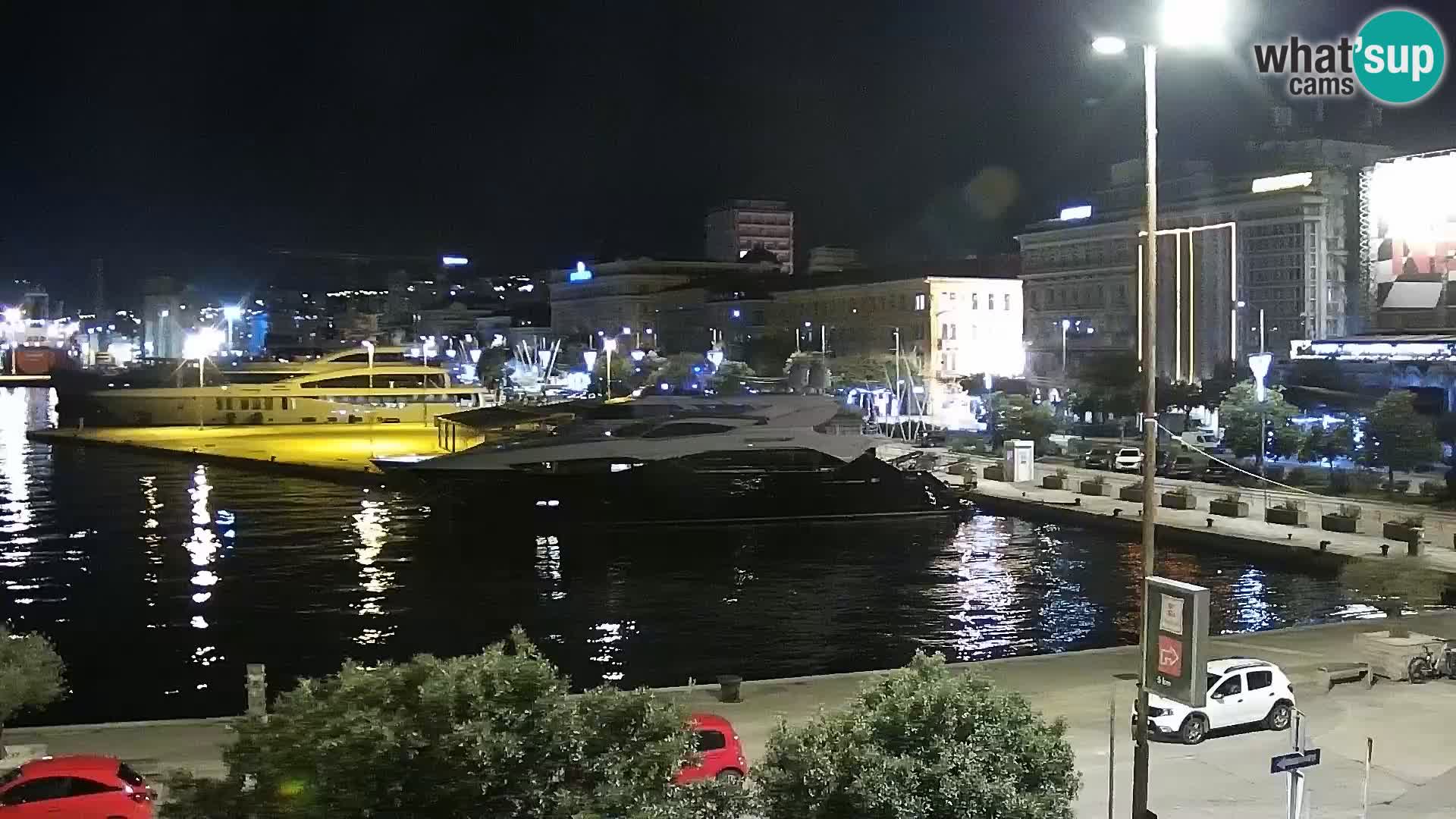 La Riva et Marina à Rijeka – Live Webcam Croatie
