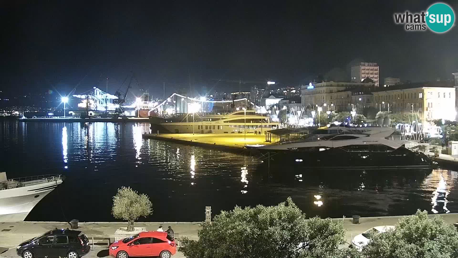 Riva i Marina u Rijeci – Web kamera uživo u Hrvatskoj