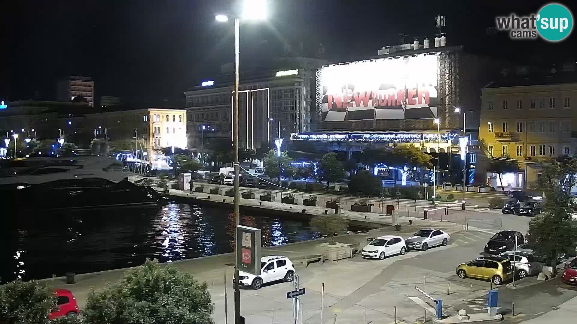 The Riva and Marina in Rijeka  – Live Webcam Croatia