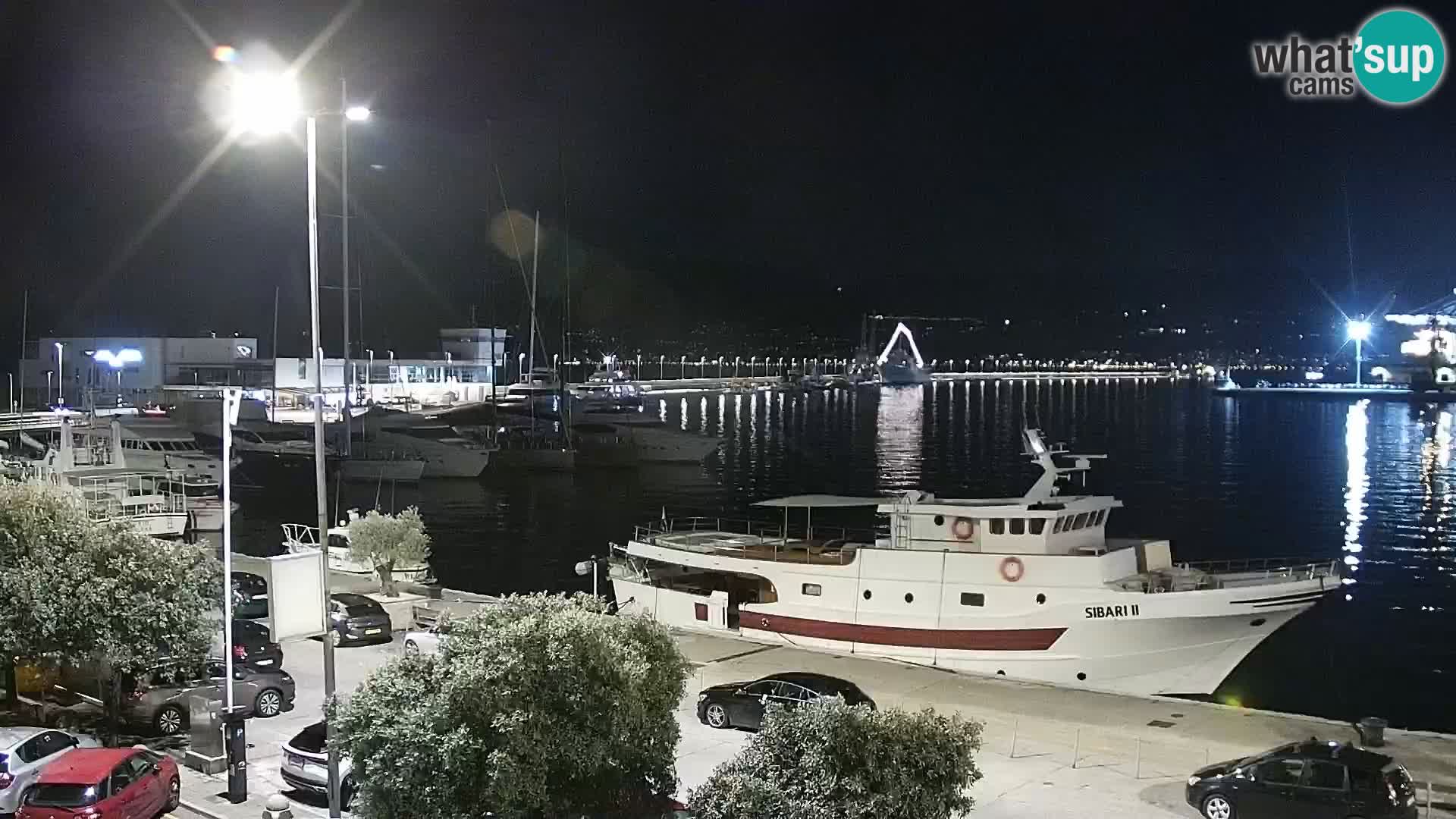 The Riva and Marina in Rijeka – Live Webcam Croatia