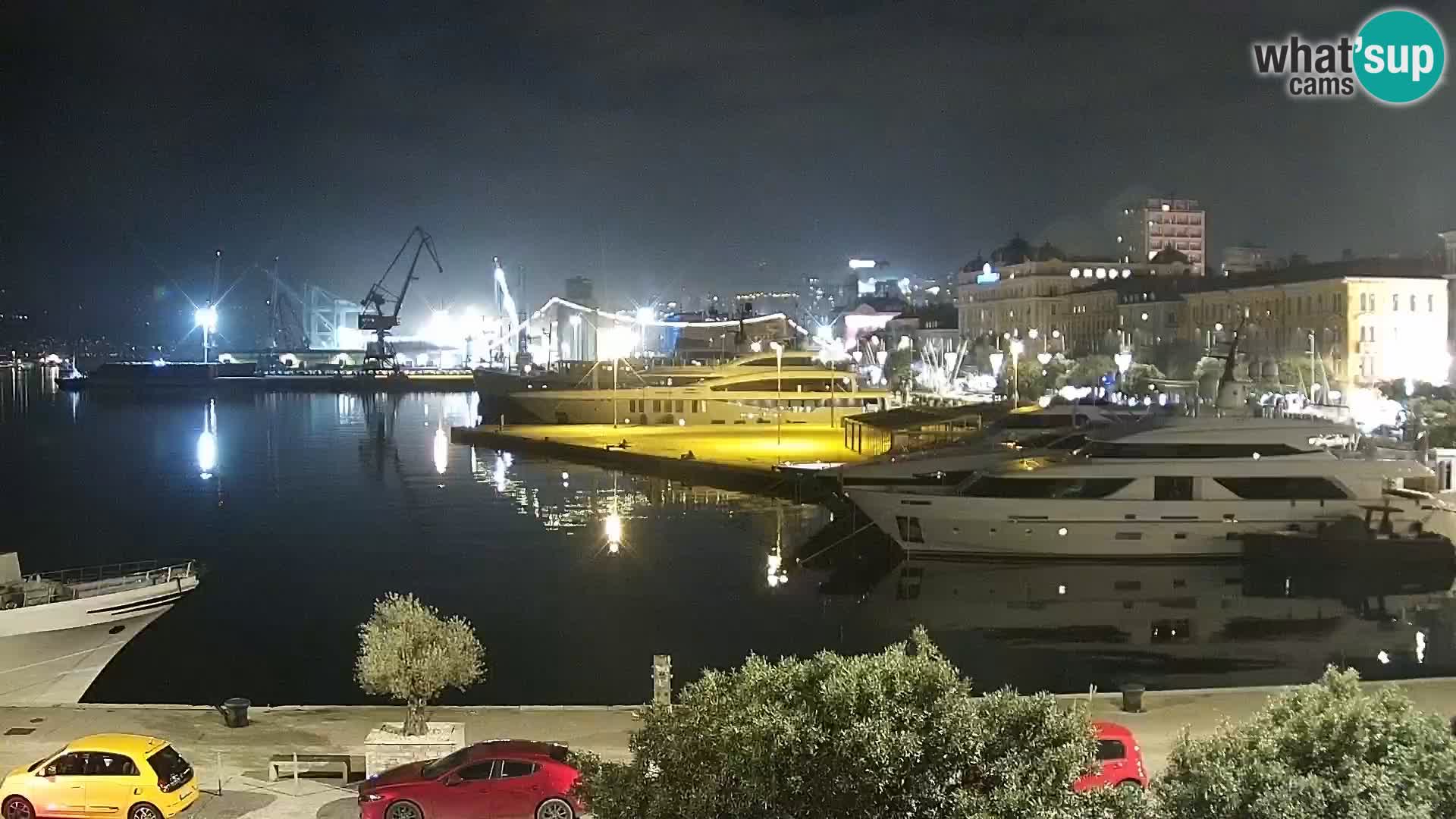 La Riva e la Marina a Rijeka (Fiume) – Live Webcam Croazia