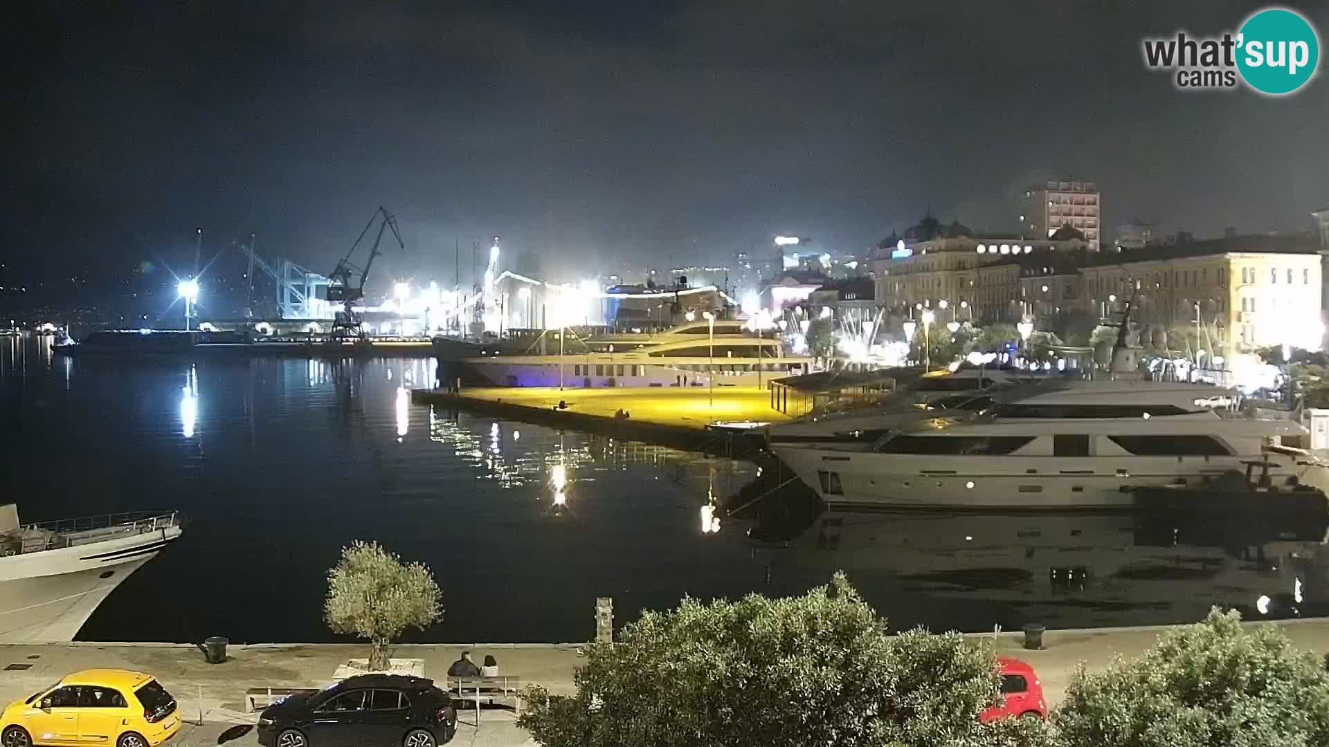La Riva e la Marina a Rijeka (Fiume) – Live Webcam Croazia