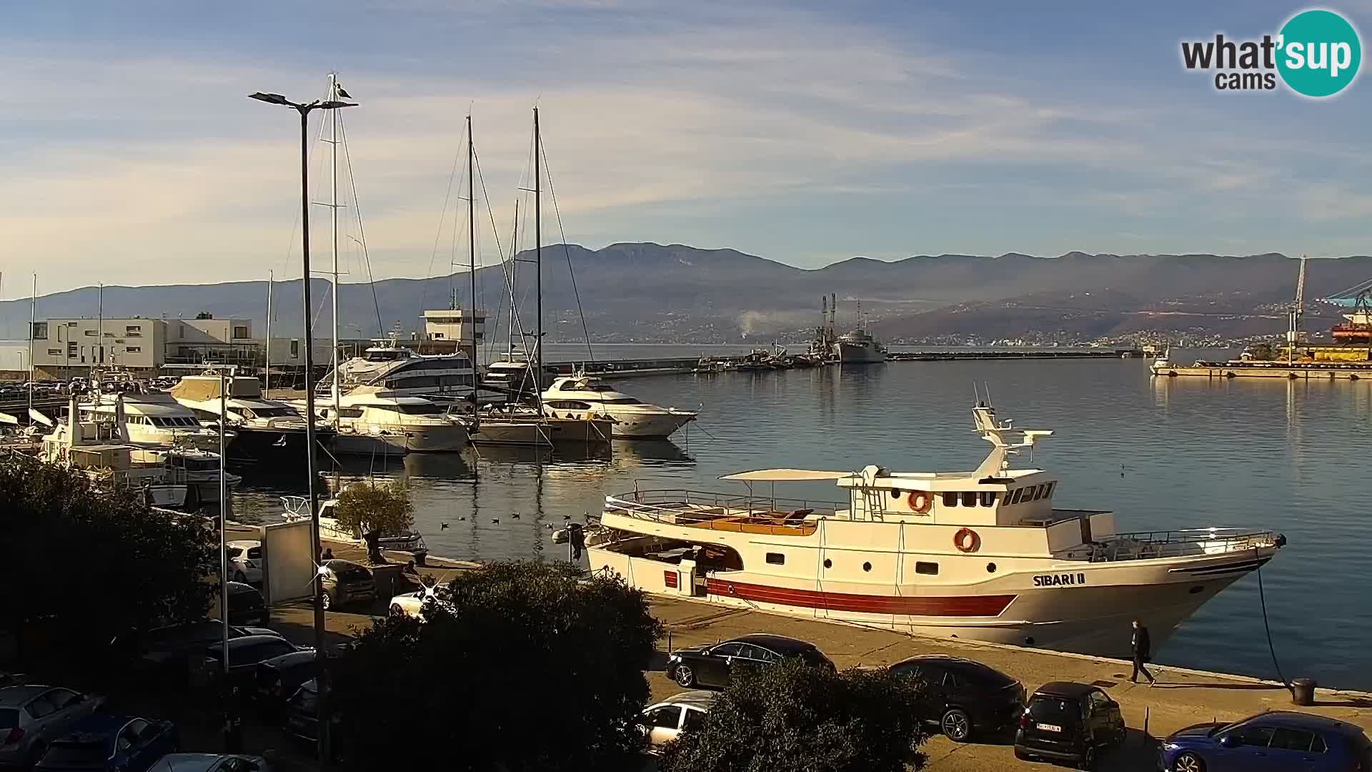La Riva e la Marina a Rijeka (Fiume) – Live Webcam Croazia