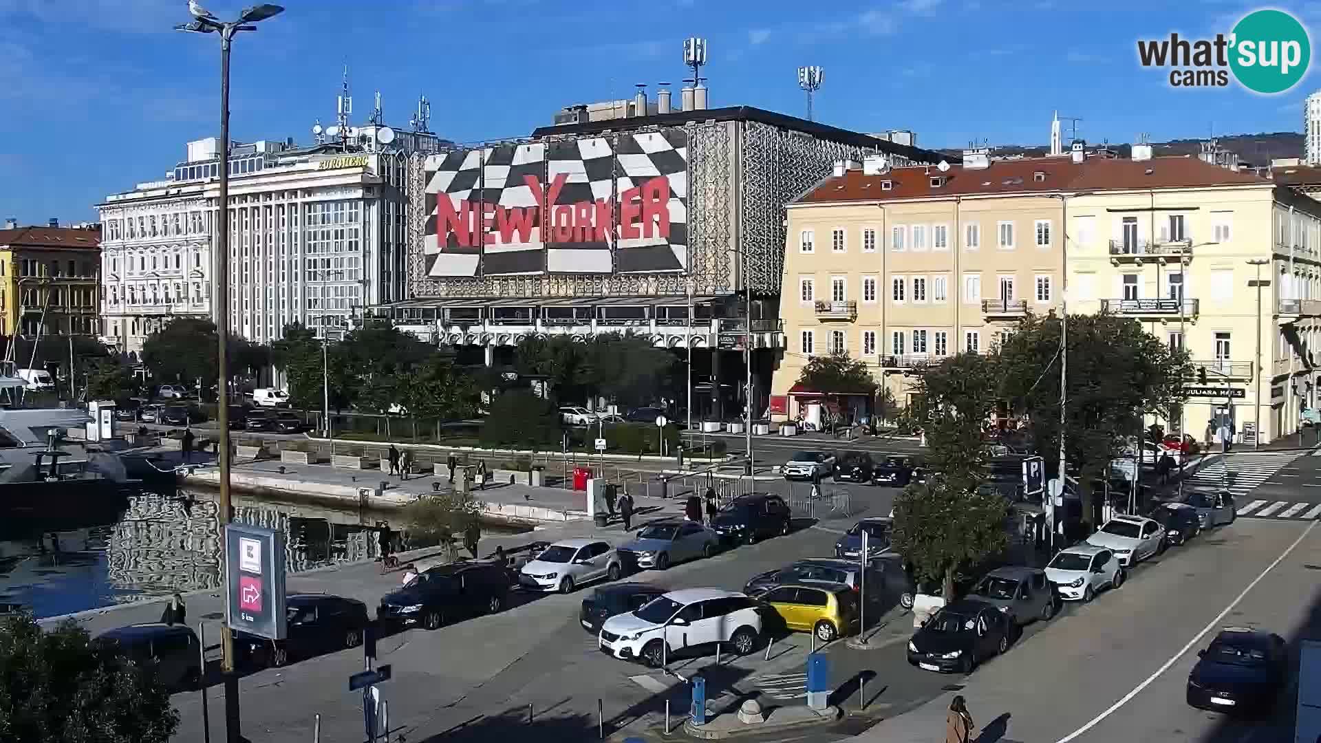 La Riva et Marina à Rijeka – Live Webcam Croatie
