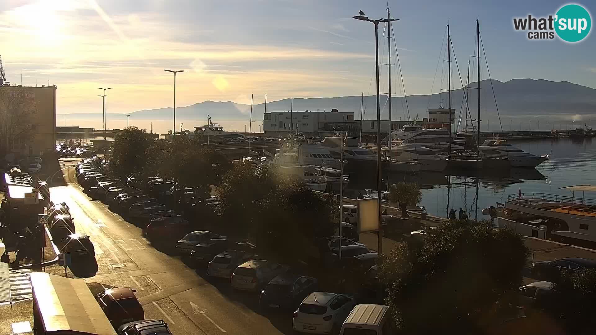 La Riva e la Marina a Rijeka (Fiume) – Live Webcam Croazia