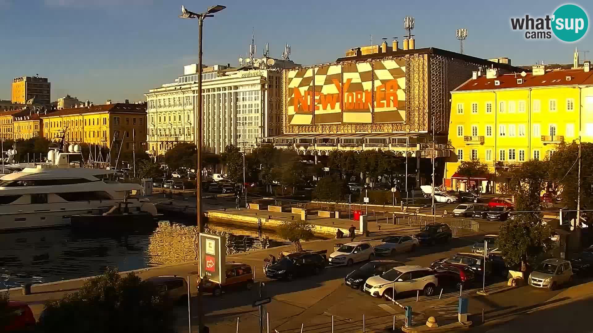 Die Riva und Marina in Rijeka – Live Webcam Kroatien