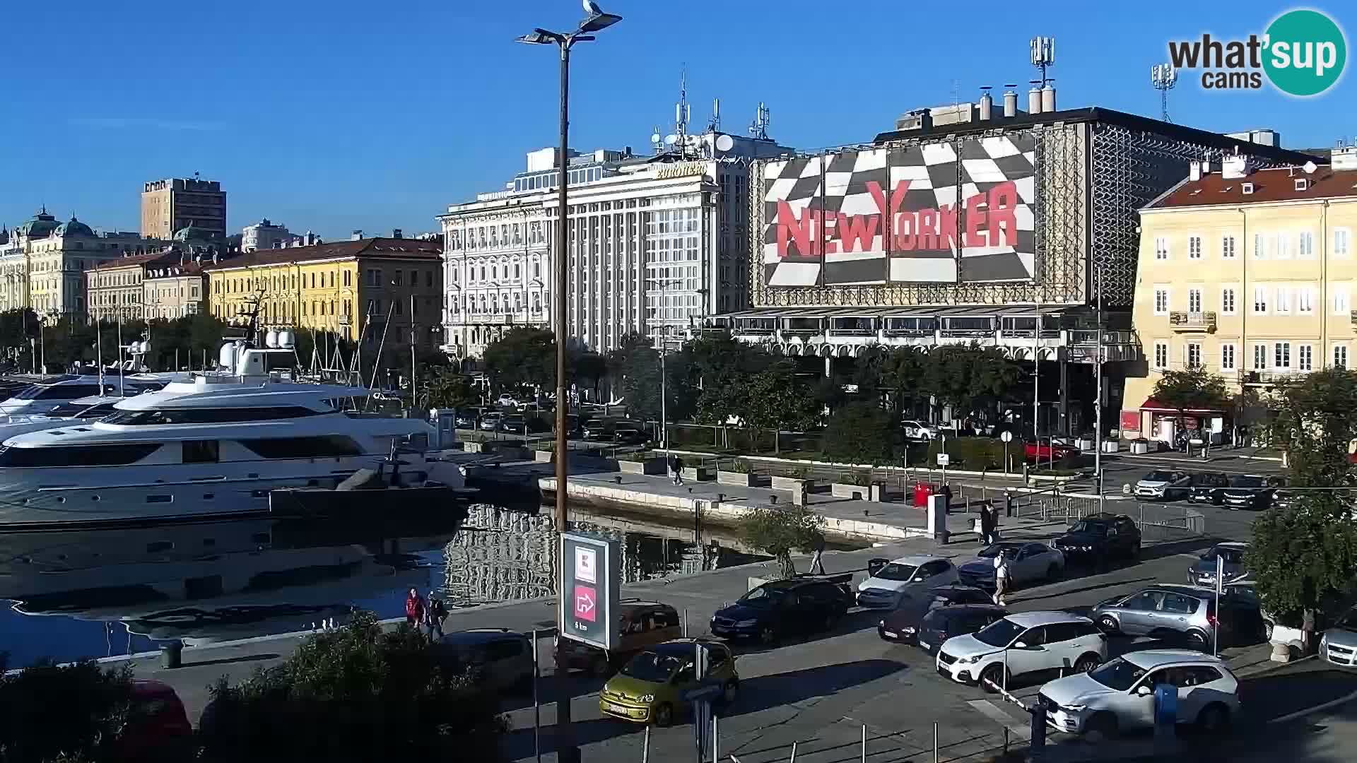 La Riva e la Marina a Rijeka (Fiume) – Live Webcam Croazia