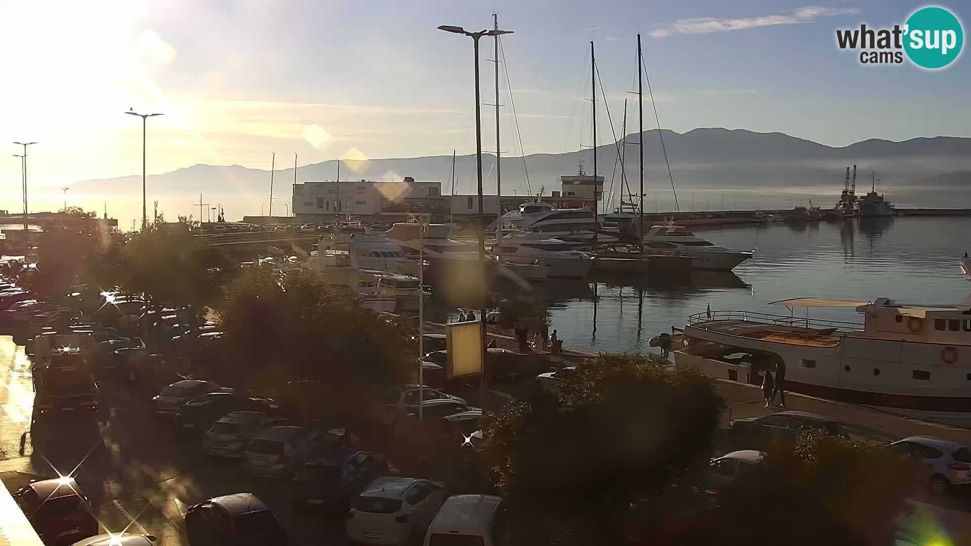 Die Riva und Marina in Rijeka – Live Webcam Kroatien