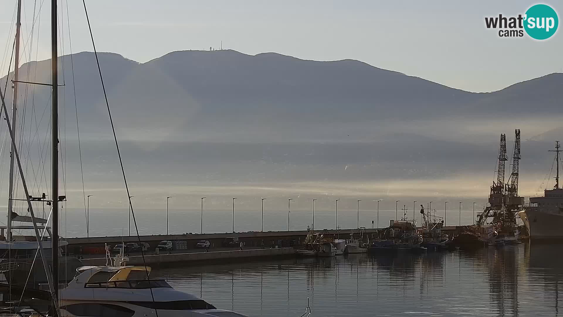 La Riva et Marina à Rijeka – Live Webcam Croatie