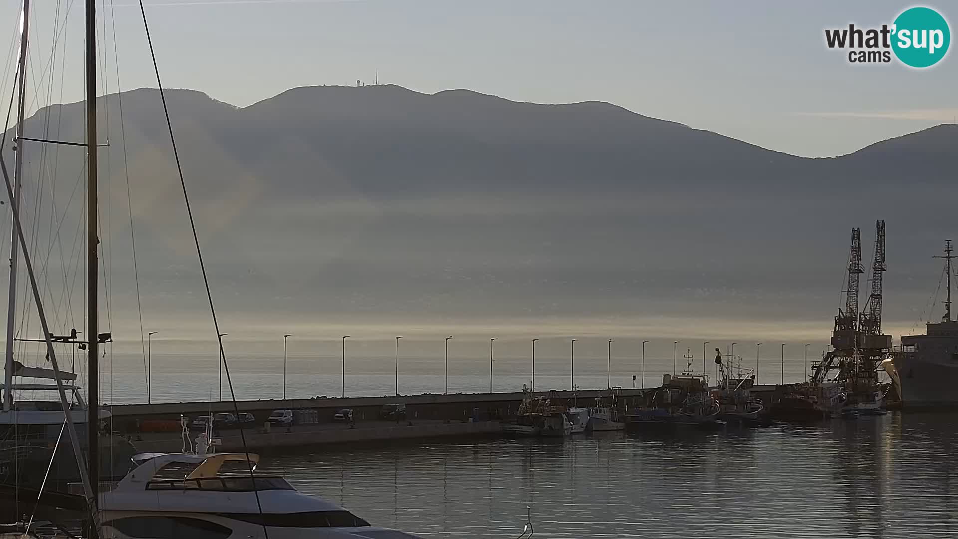 The Riva and Marina in Rijeka  – Live Webcam Croatia