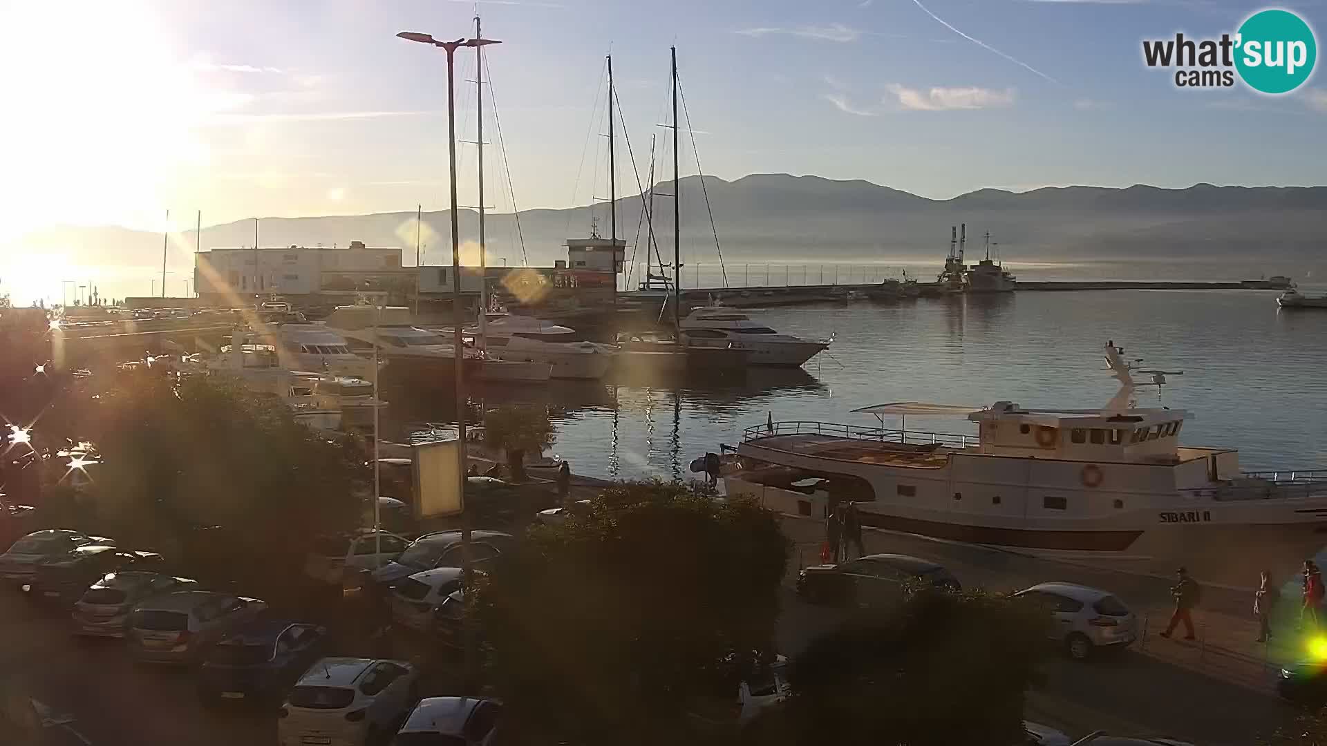 Die Riva und Marina in Rijeka – Live Webcam Kroatien