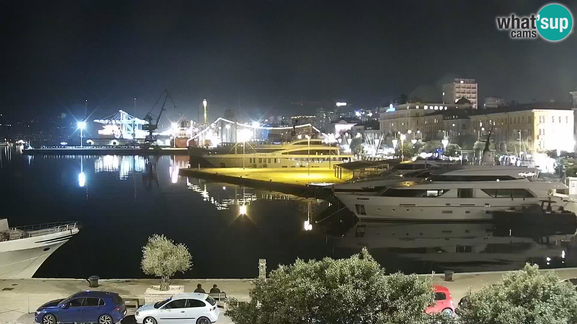 La Riva et Marina à Rijeka – Live Webcam Croatie