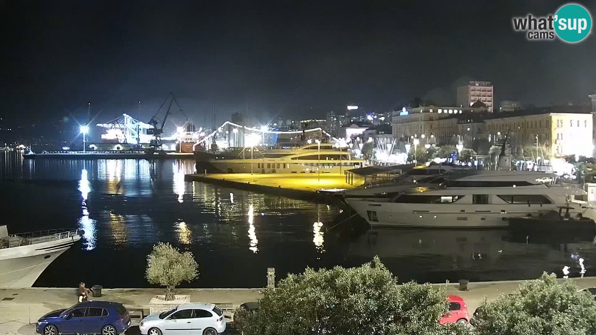 La Riva e la Marina a Rijeka (Fiume) – Live Webcam Croazia