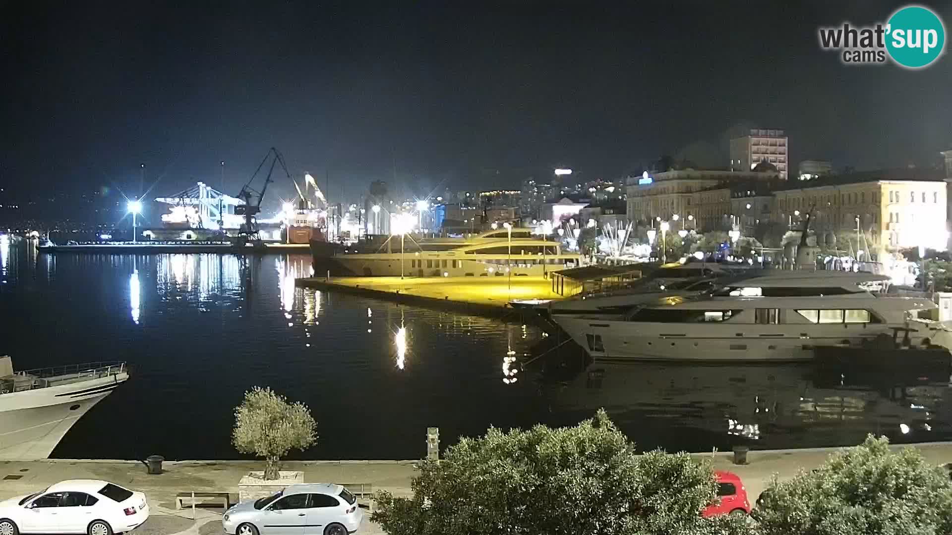 Riva i Marina u Rijeci – Web kamera uživo u Hrvatskoj
