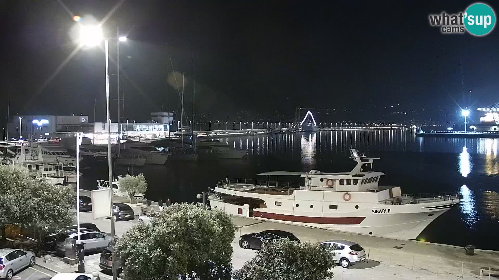 La Riva e la Marina a Rijeka (Fiume) – Live Webcam Croazia
