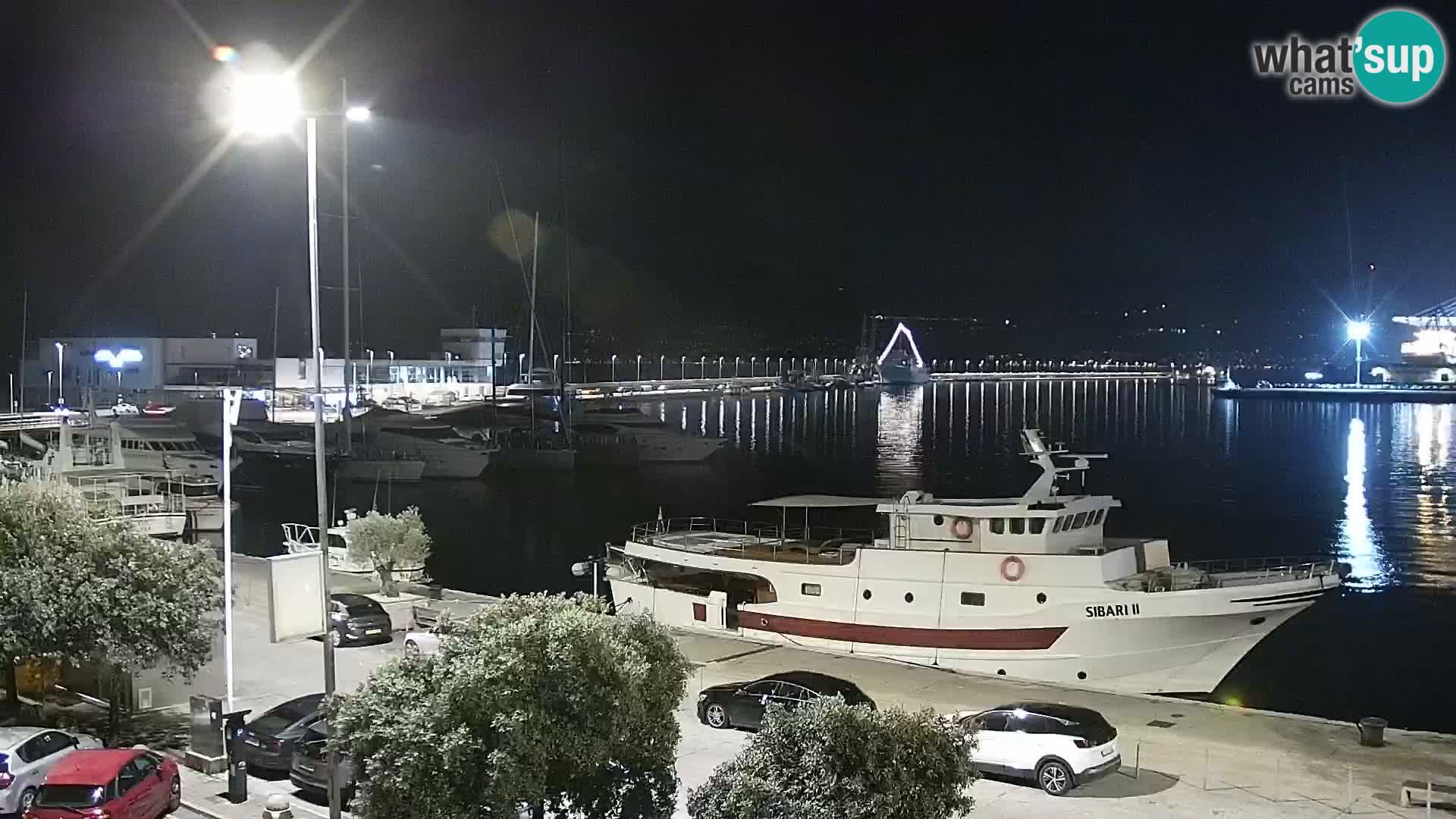 Die Riva und Marina in Rijeka – Live Webcam Kroatien