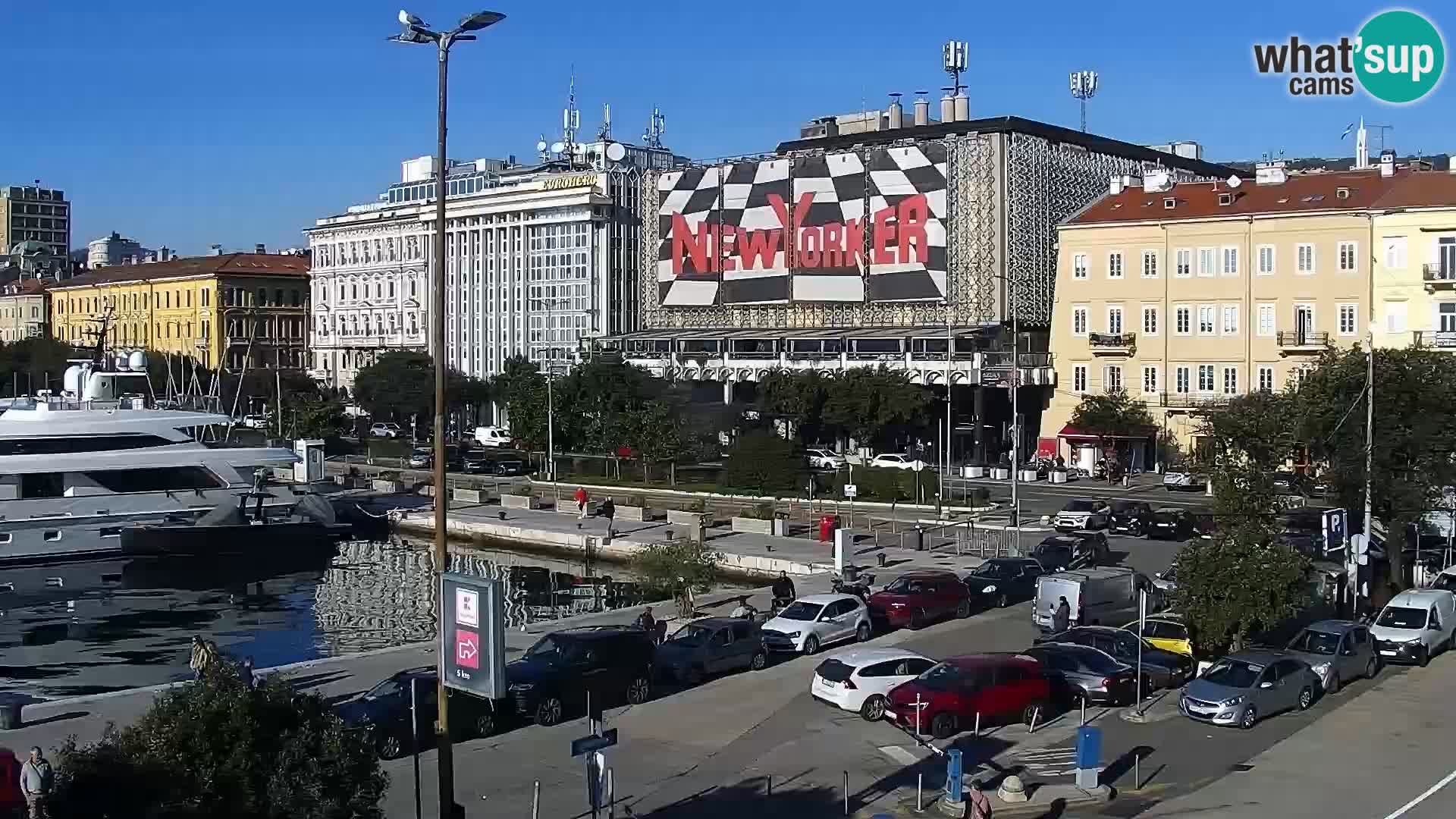 La Riva et Marina à Rijeka – Live Webcam Croatie
