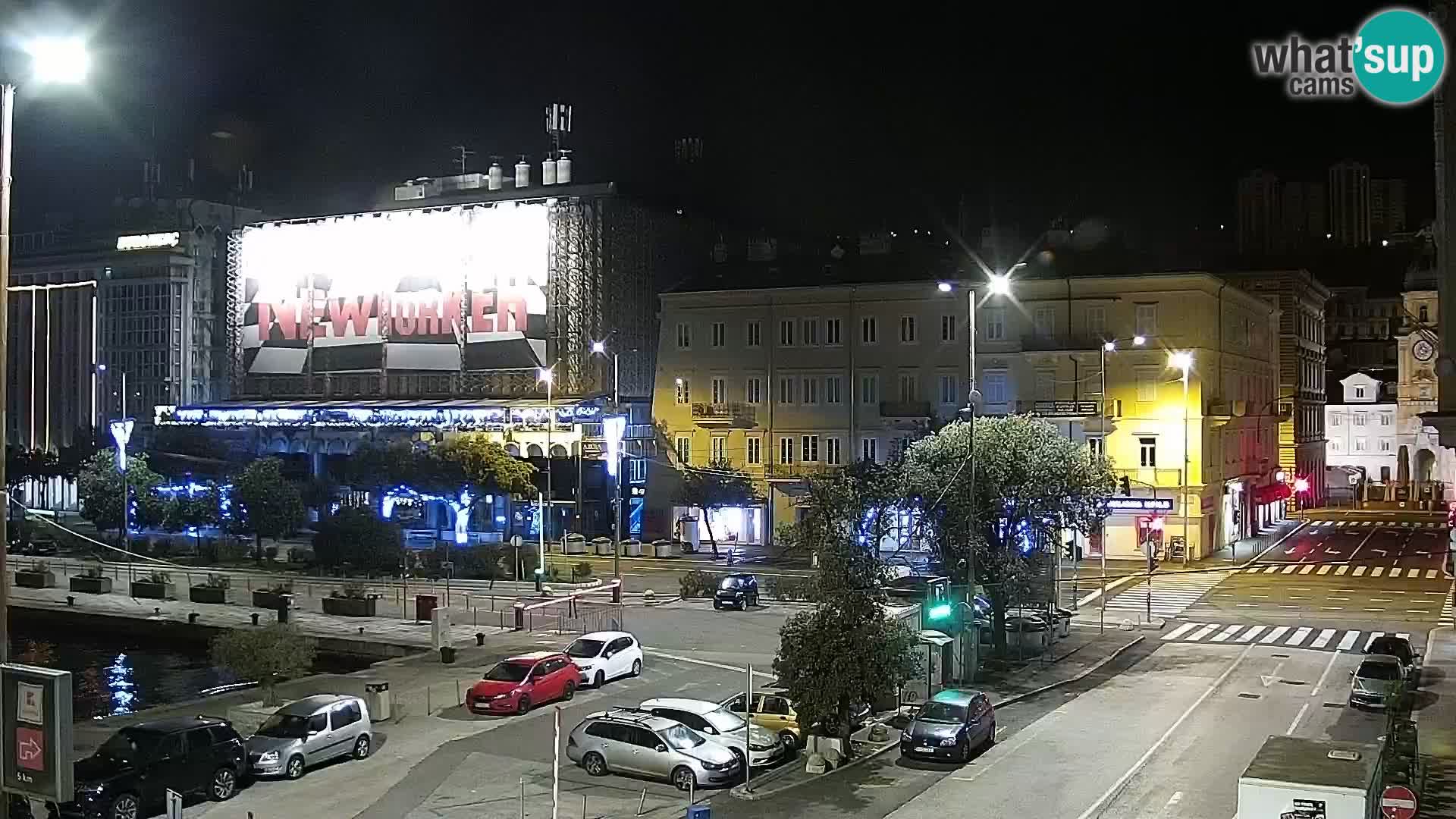 Riva in Marina v Reki – Spletna kamera v živo Hrvaška