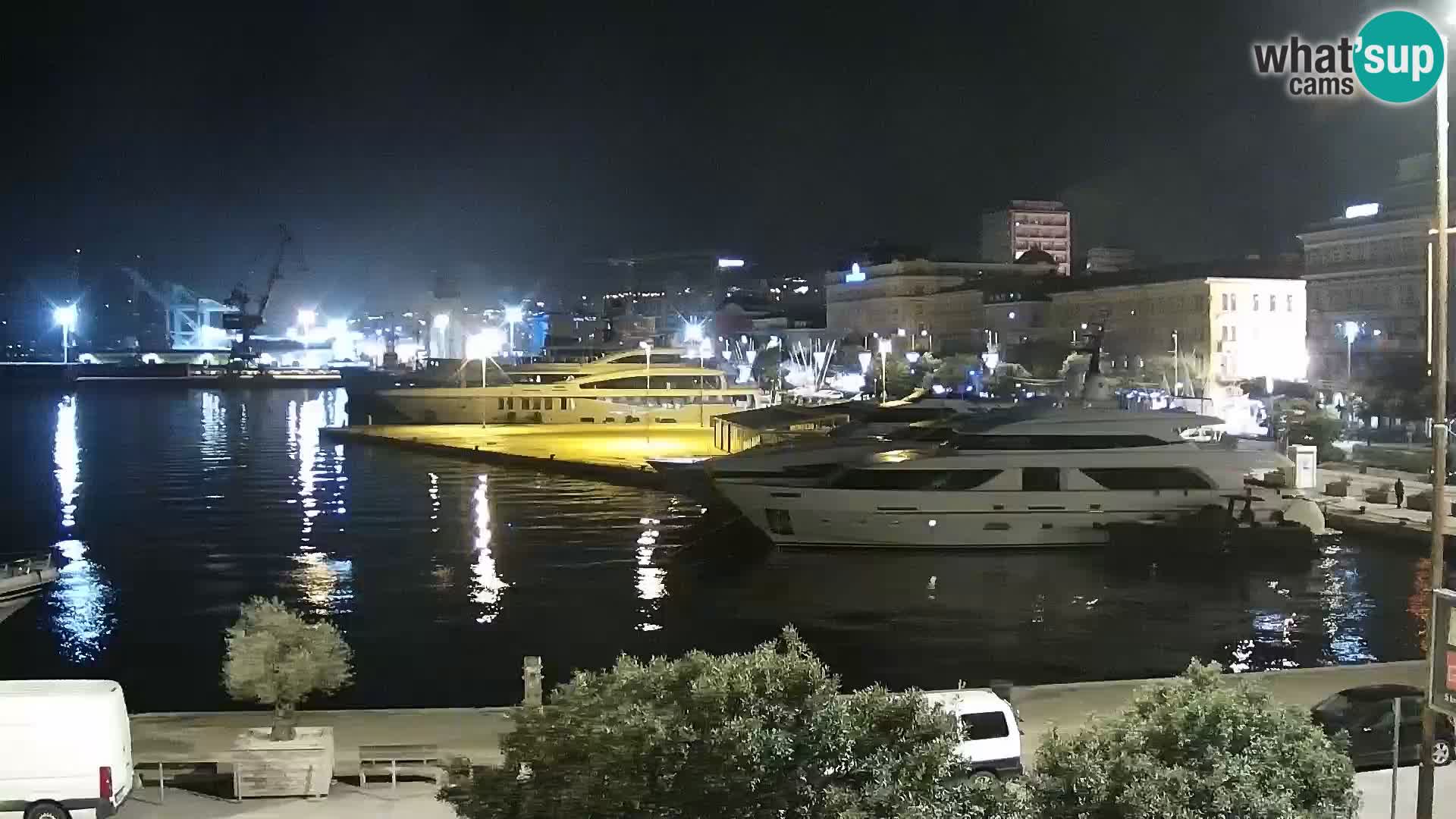 La Riva et Marina à Rijeka – Live Webcam Croatie