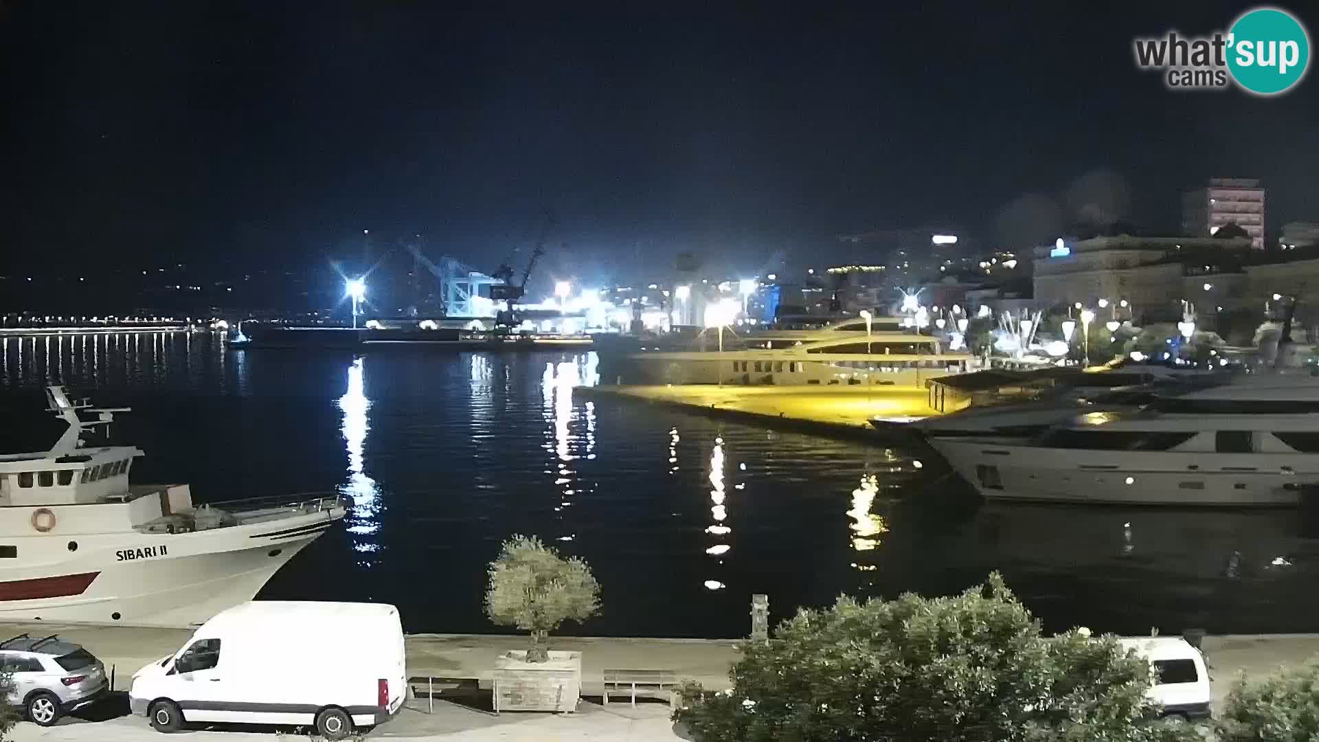 La Riva y Marina en Rijeka – Webcam en vivo Croacia
