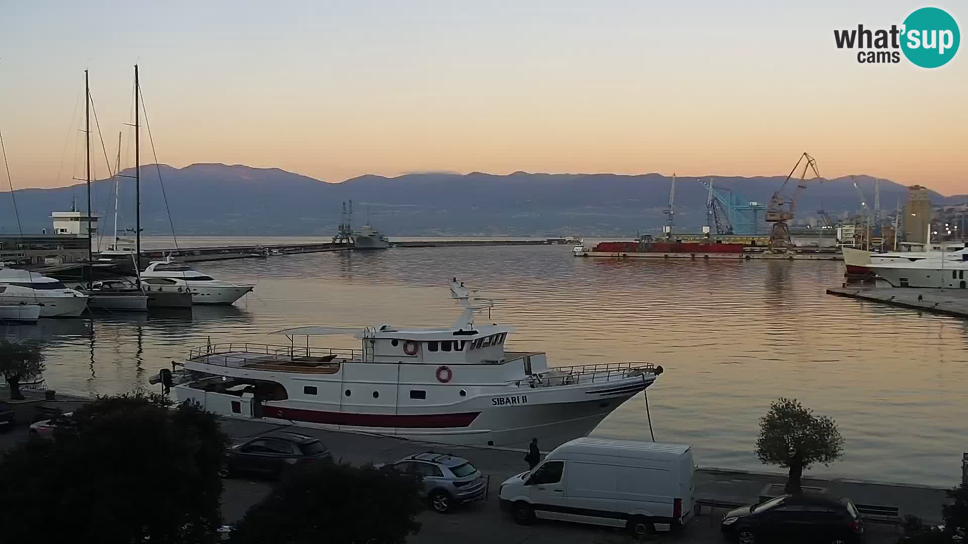 The Riva and Marina in Rijeka  – Live Webcam Croatia