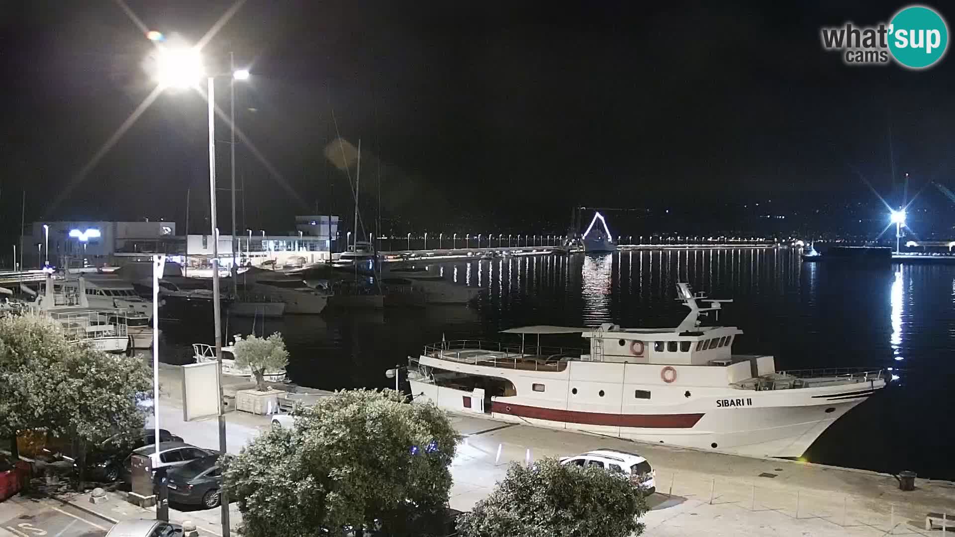 The Riva and Marina in Rijeka  – Live Webcam Croatia