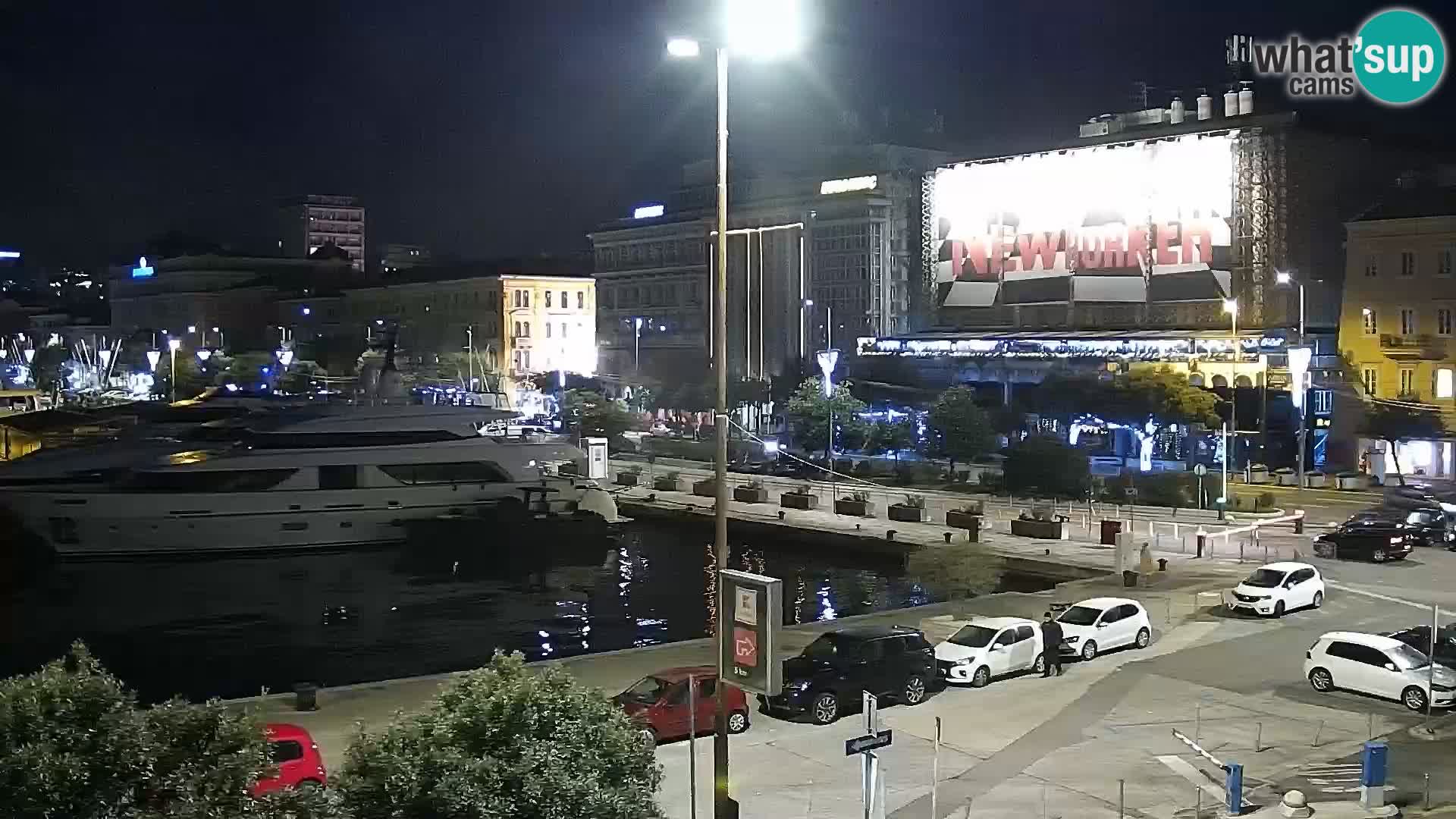 La Riva et Marina à Rijeka – Live Webcam Croatie