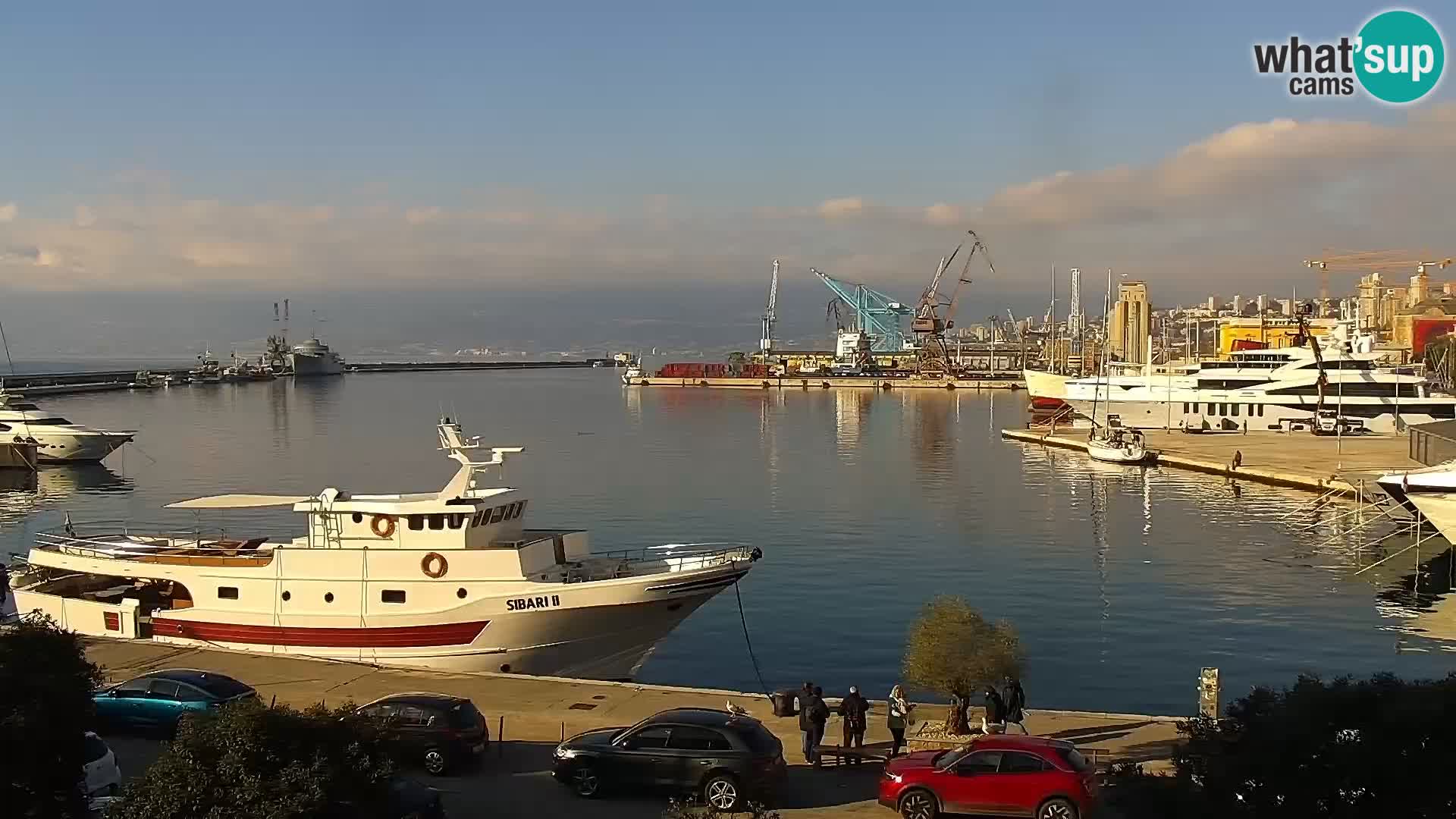 La Riva e la Marina a Rijeka (Fiume) – Live Webcam Croazia