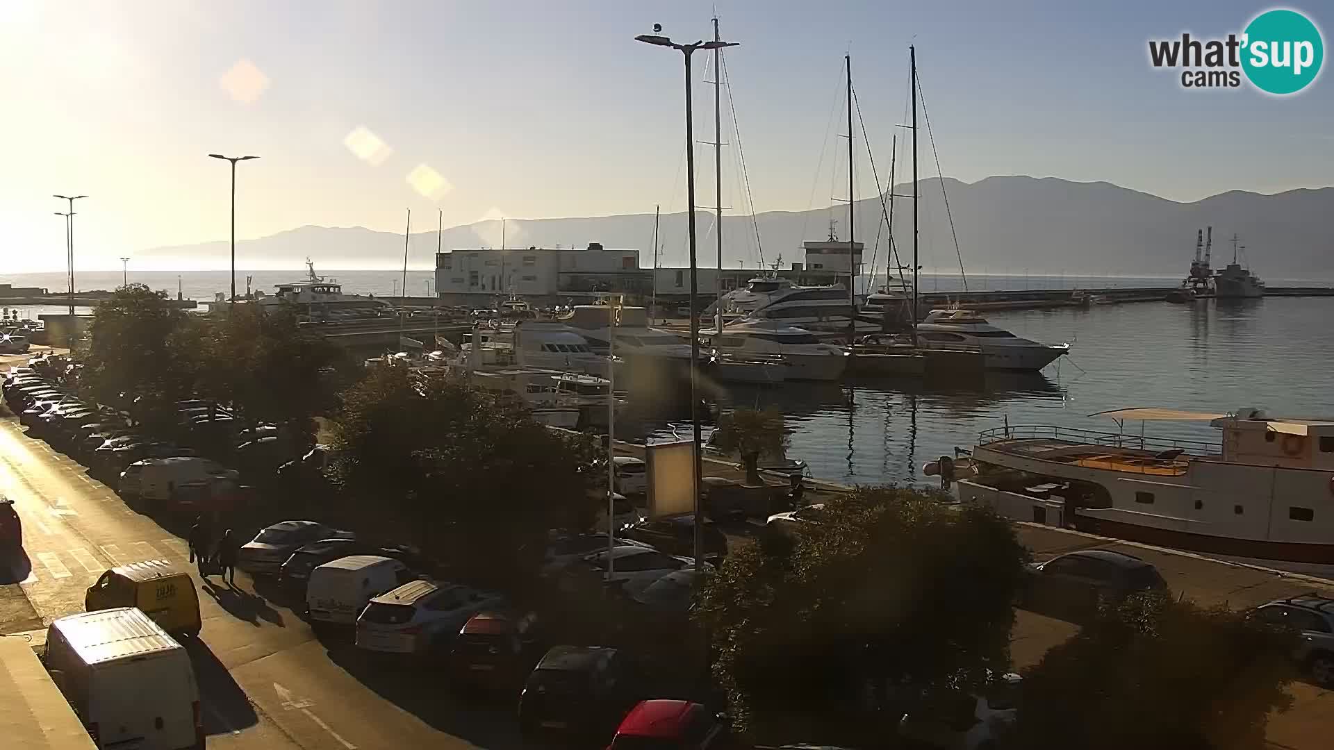 The Riva and Marina in Rijeka  – Live Webcam Croatia