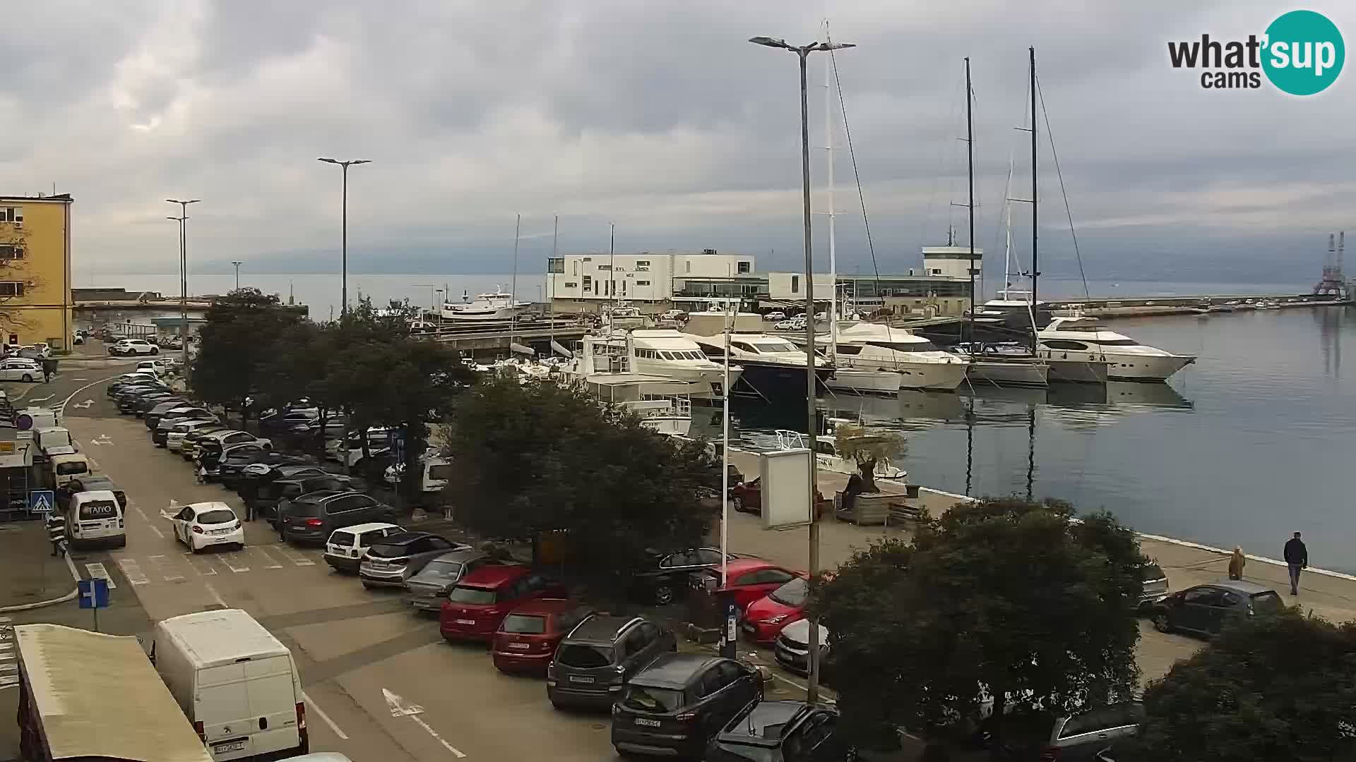 The Riva and Marina in Rijeka – Live Webcam Croatia