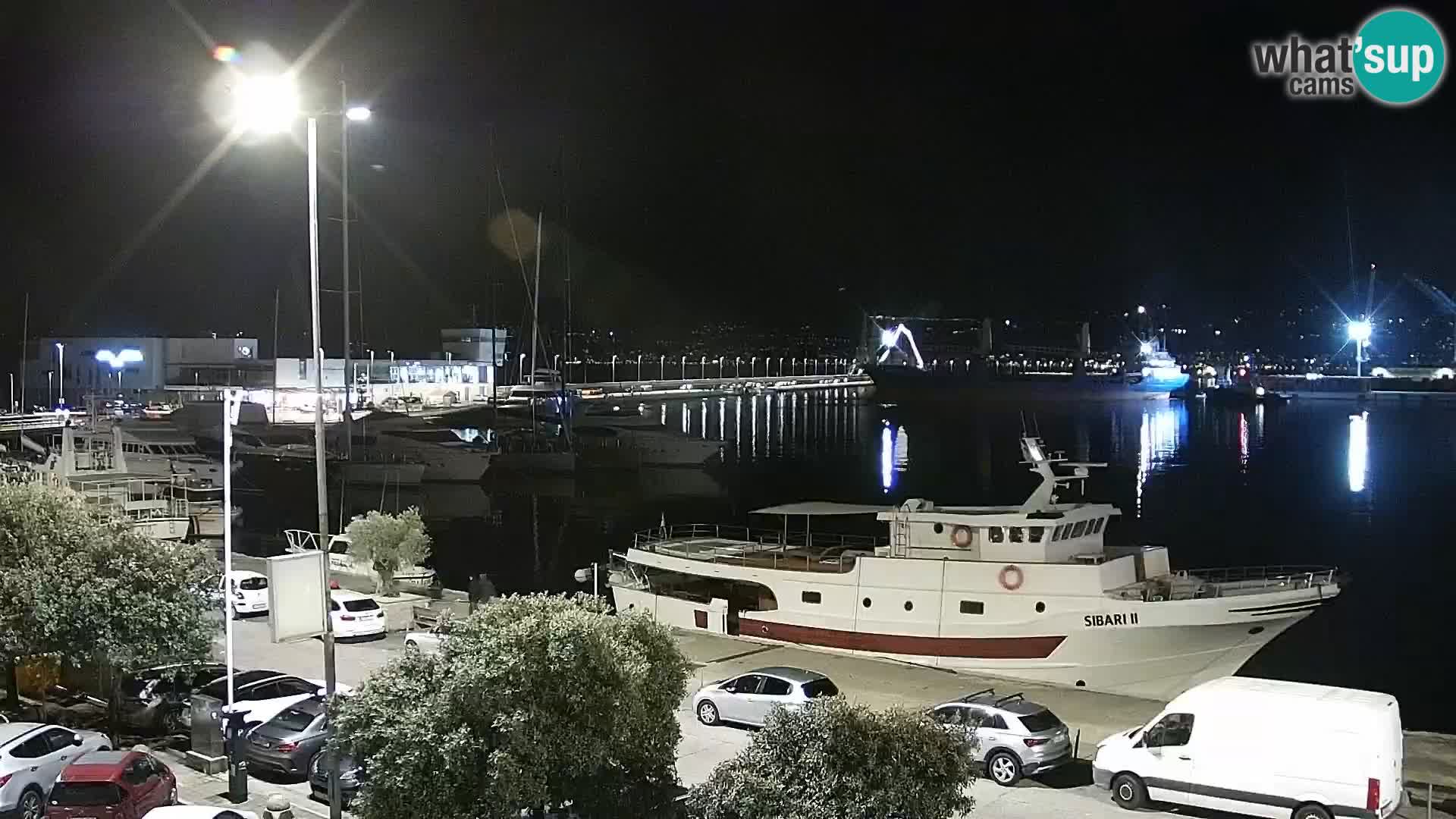 The Riva and Marina in Rijeka  – Live Webcam Croatia