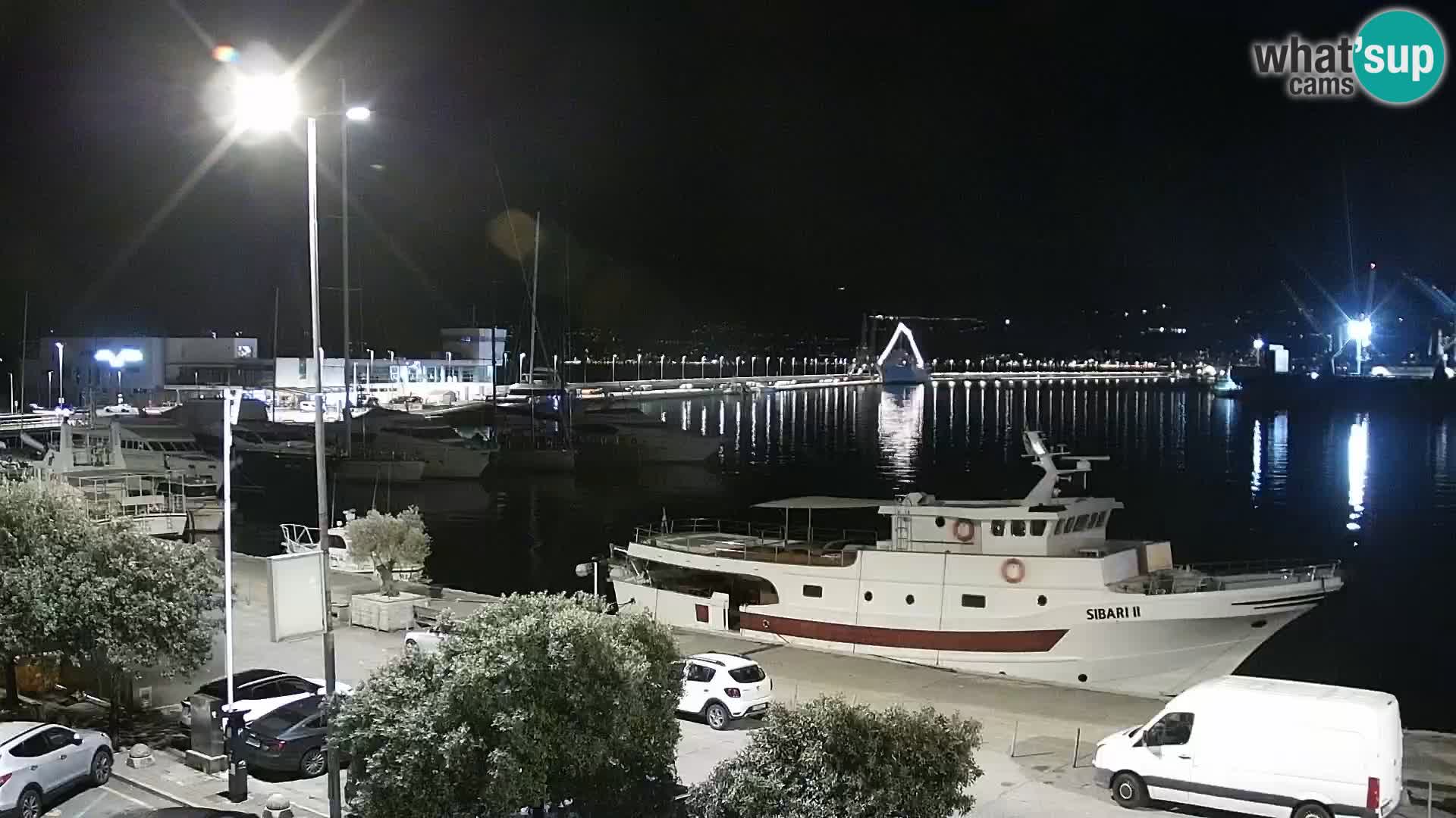 The Riva and Marina in Rijeka  – Live Webcam Croatia