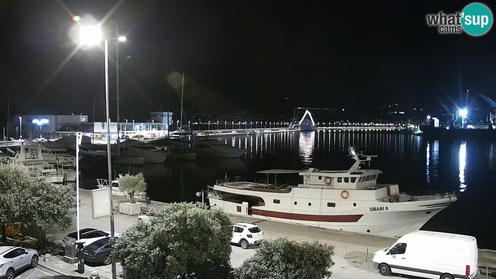 The Riva and Marina in Rijeka  – Live Webcam Croatia