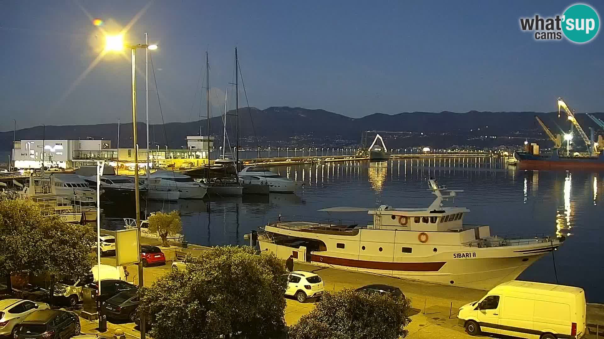 Die Riva und Marina in Rijeka – Live Webcam Kroatien