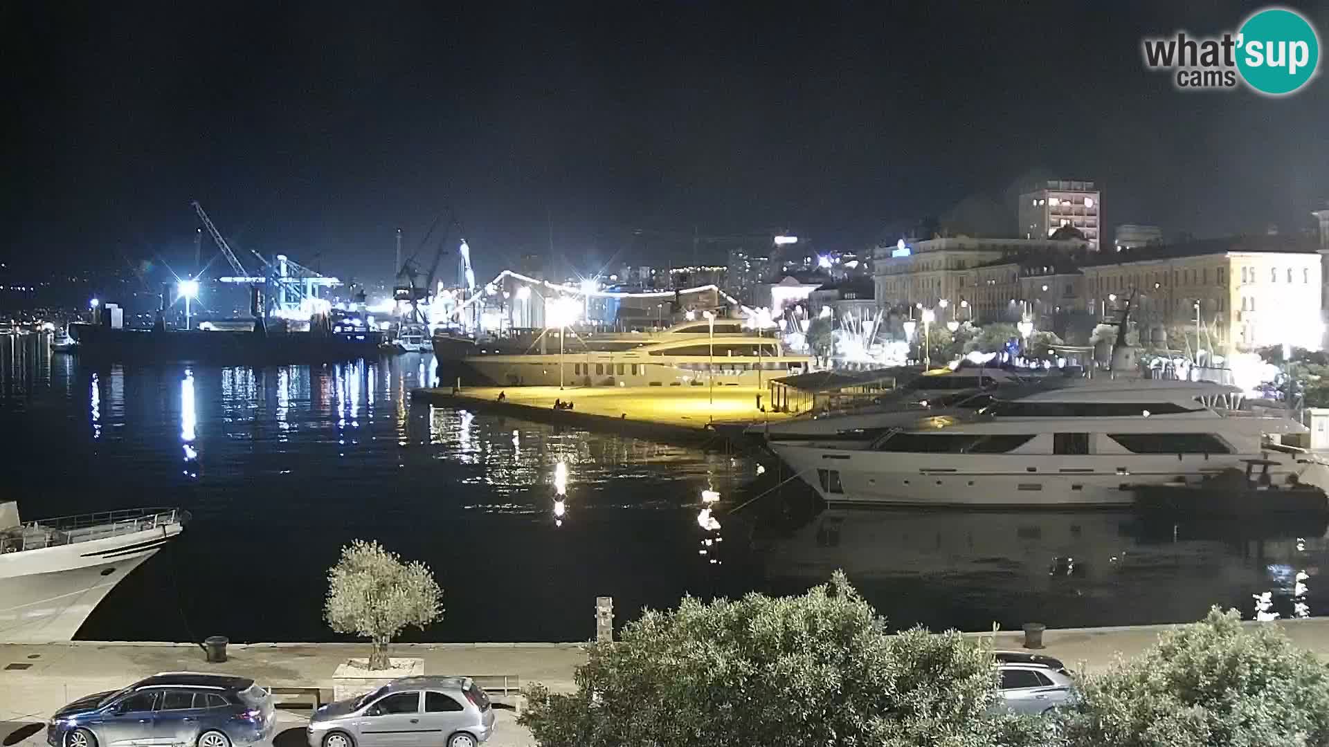 Riva i Marina u Rijeci – Web kamera uživo u Hrvatskoj