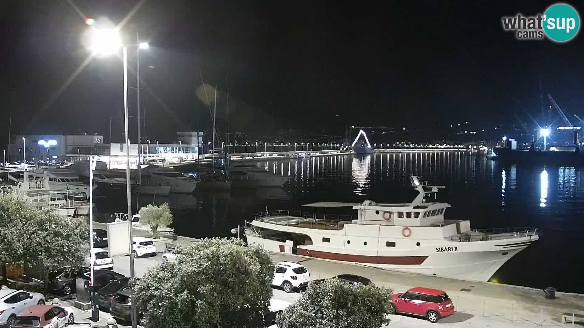 La Riva y Marina en Rijeka – Webcam en vivo Croacia