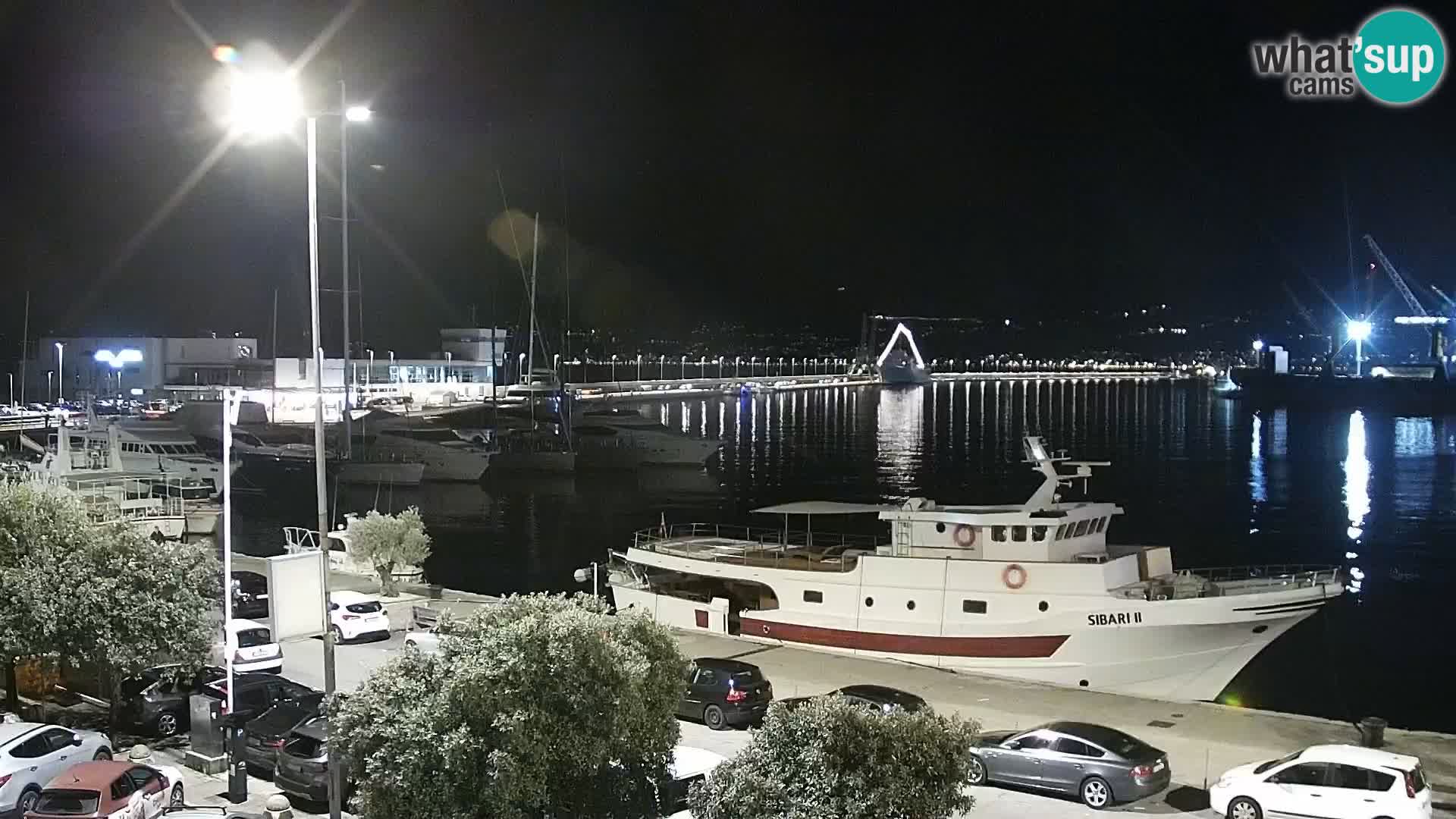 The Riva and Marina in Rijeka  – Live Webcam Croatia