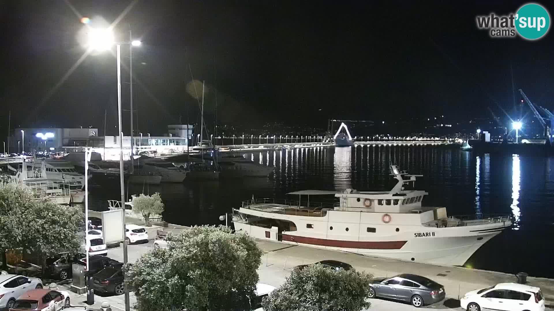 La Riva et Marina à Rijeka – Live Webcam Croatie