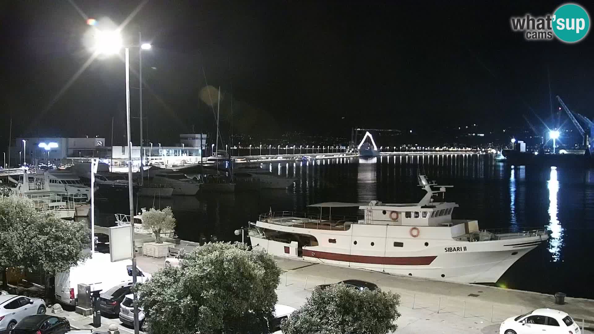 Die Riva und Marina in Rijeka – Live Webcam Kroatien
