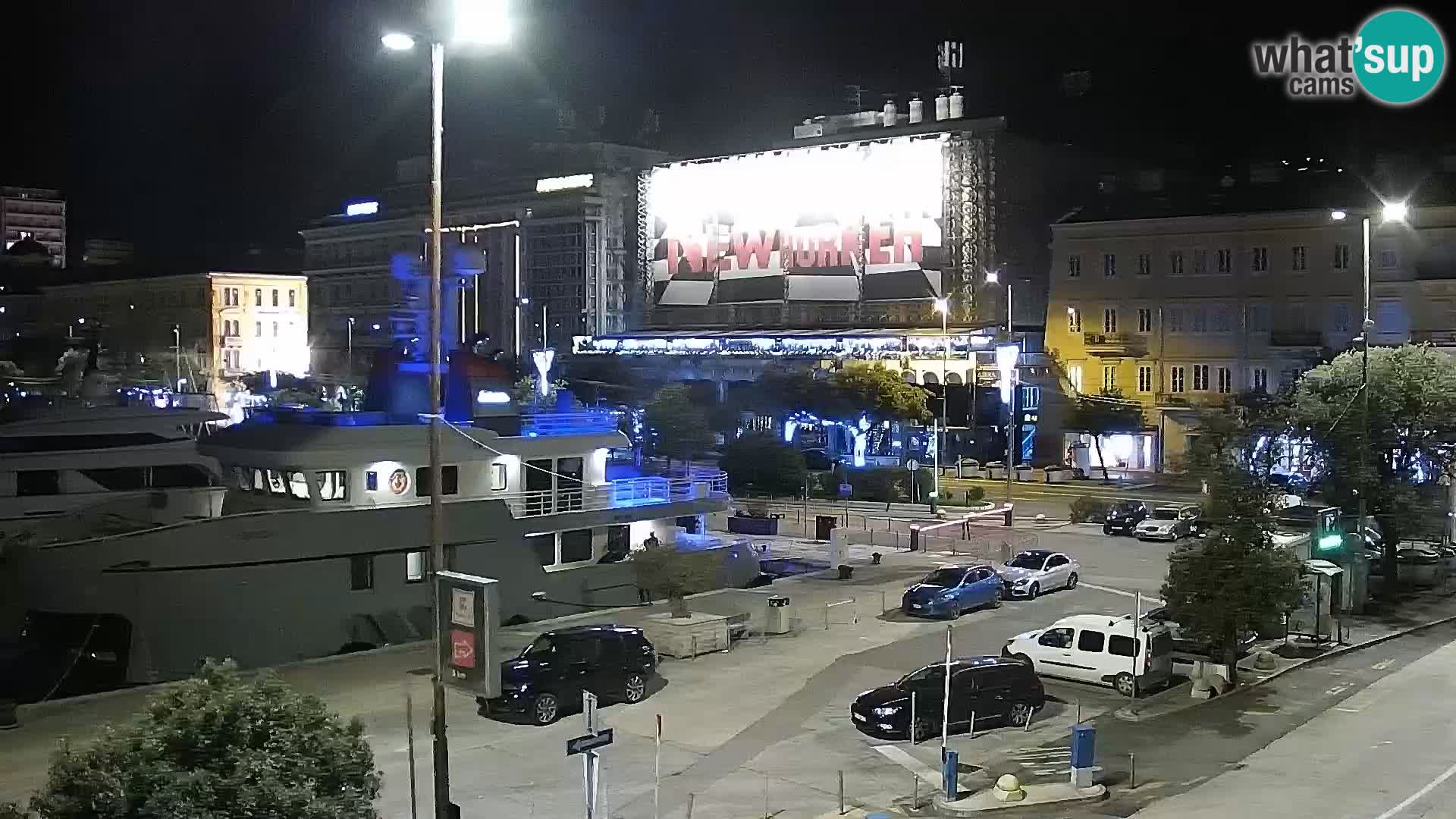 Riva in Marina v Reki – Spletna kamera v živo Hrvaška