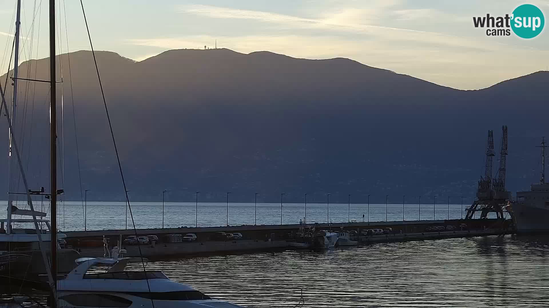 La Riva et Marina à Rijeka – Live Webcam Croatie